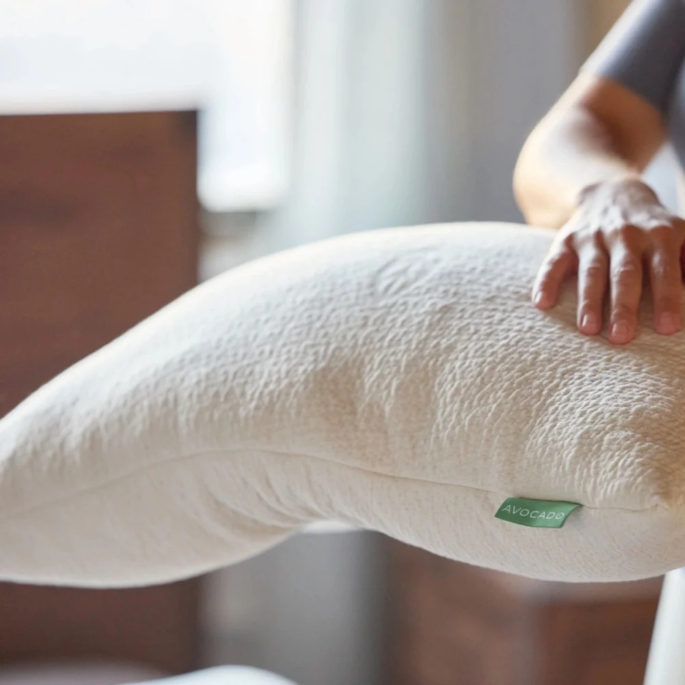 Avocado Organic Pillow with Natural Latex and Kapok Fill - Image 2