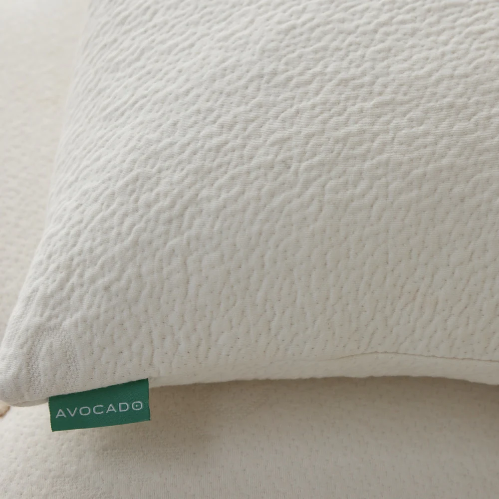 Avocado Organic Pillow with Natural Latex and Kapok Fill - Image 3