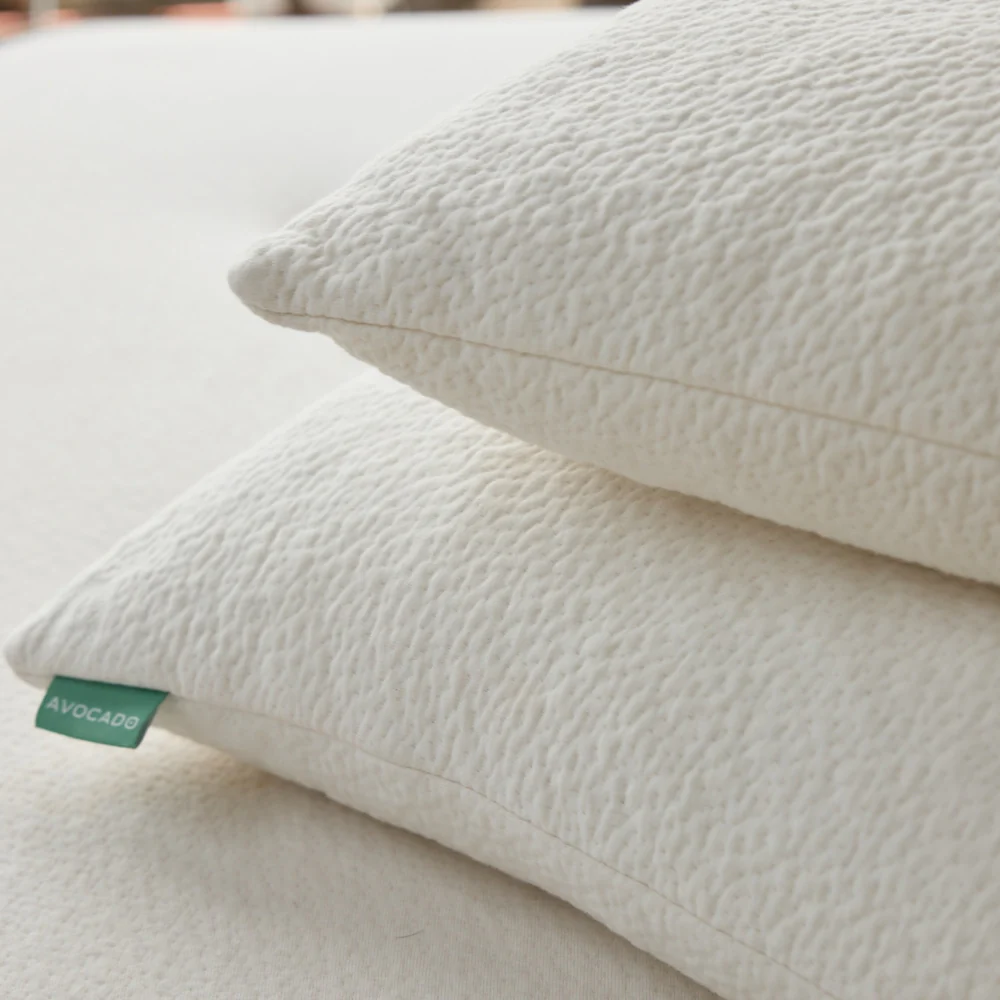 Avocado Organic Pillow with Natural Latex and Kapok Fill - Image 4