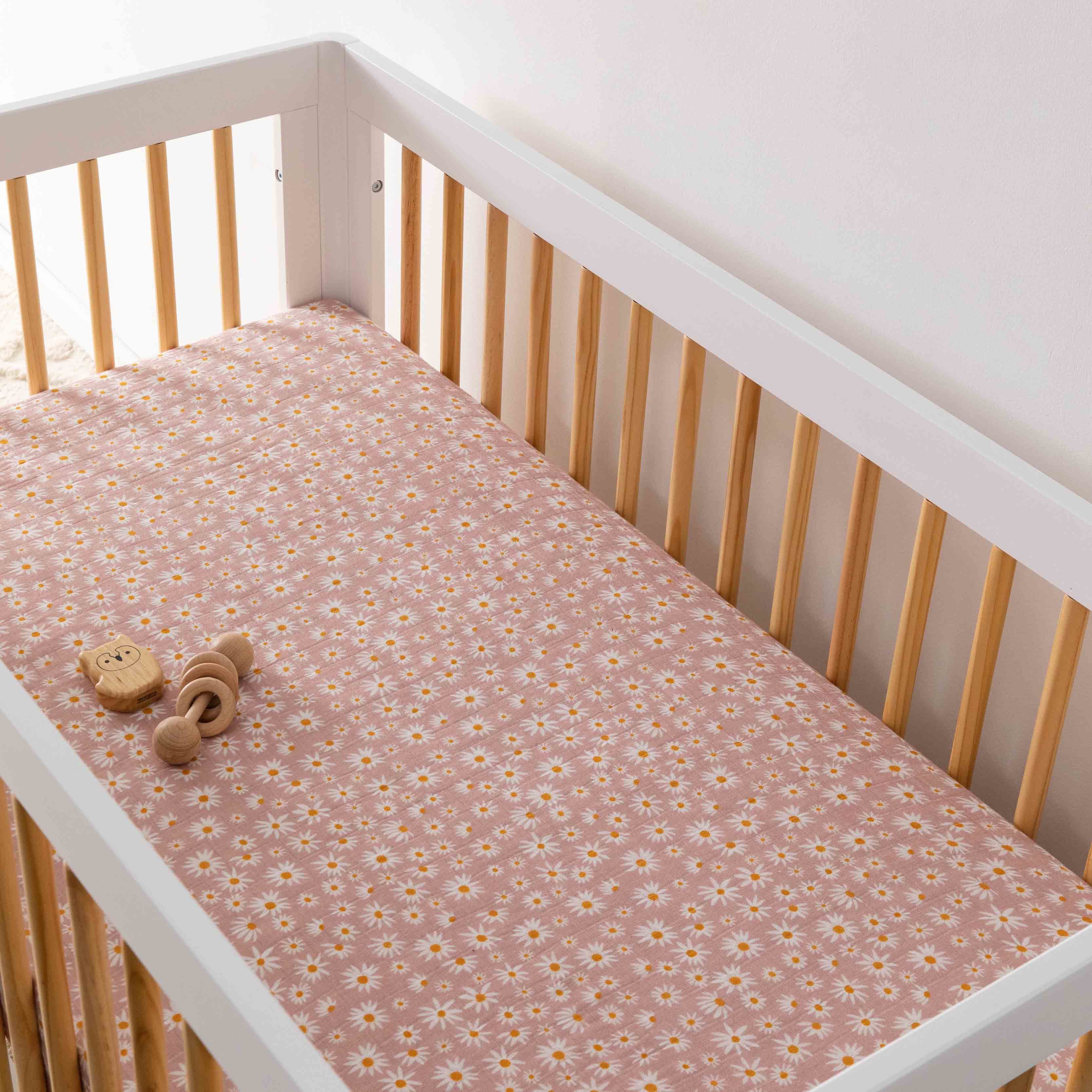 Babyletto Crib Sheet in GOTS Certified Organic Muslin Cotton - Image 17