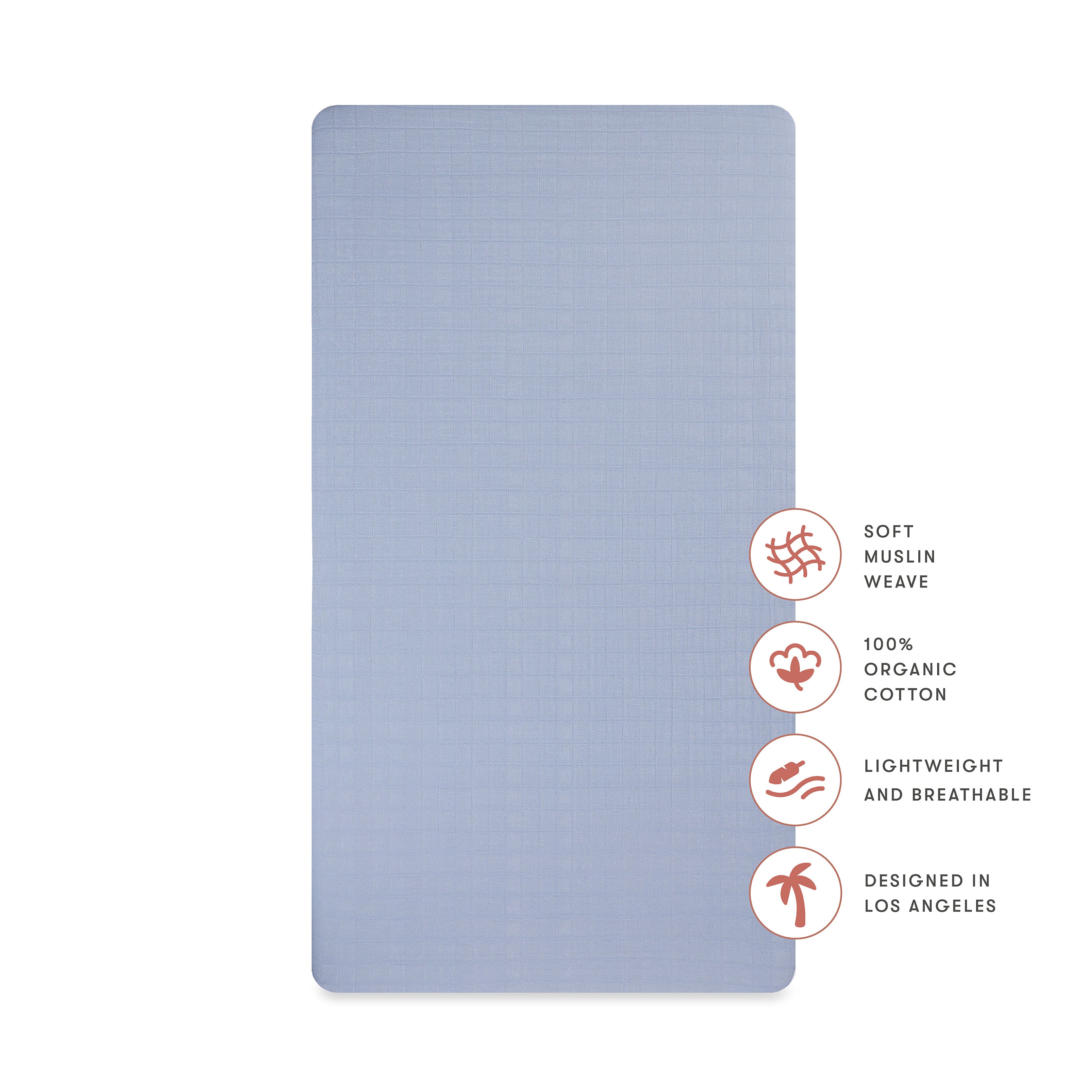 Babyletto Crib Sheet in GOTS Certified Organic Muslin Cotton - Image 28