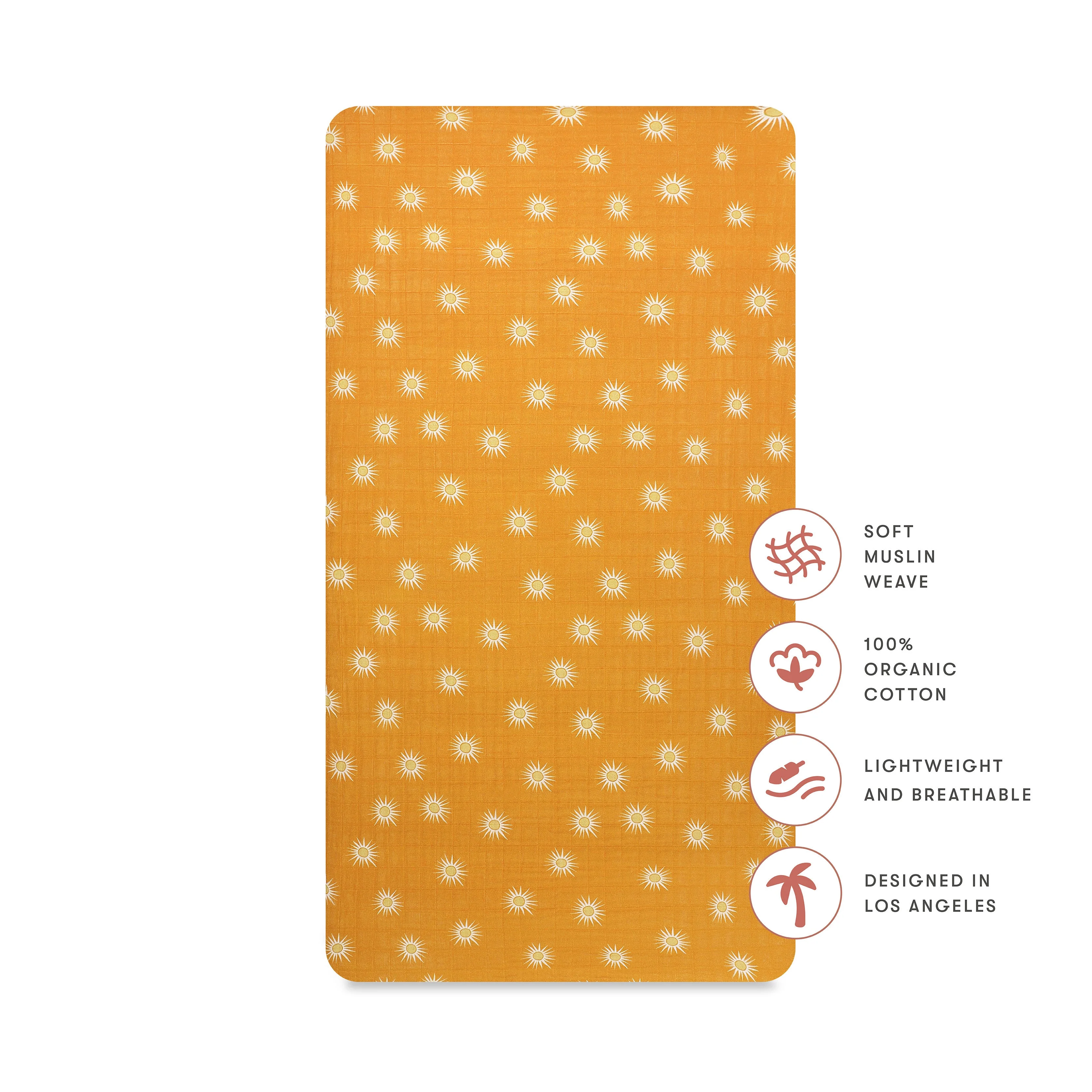 Babyletto Crib Sheet in GOTS Certified Organic Muslin Cotton - Image 35
