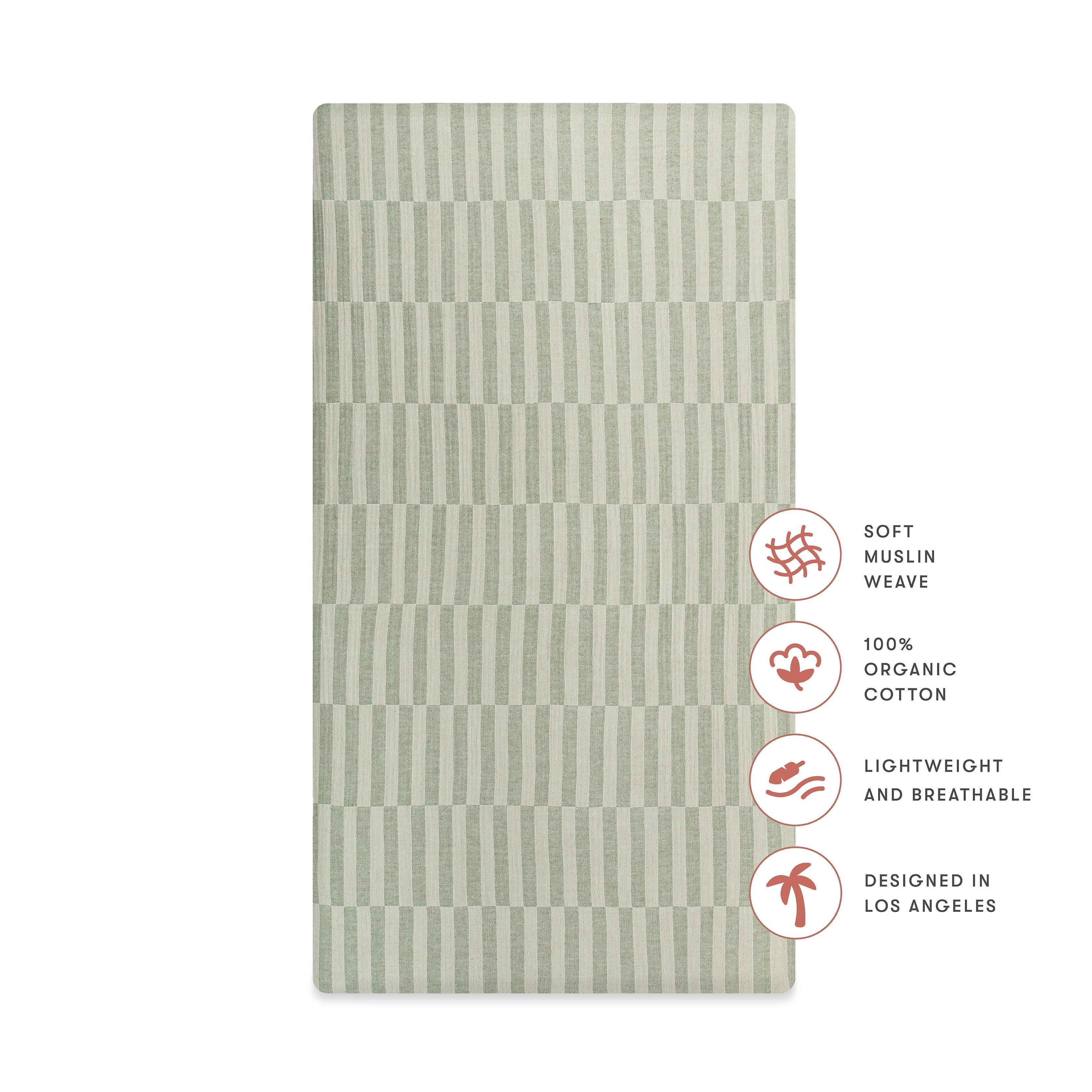 Babyletto Crib Sheet in GOTS Certified Organic Muslin Cotton - Image 49