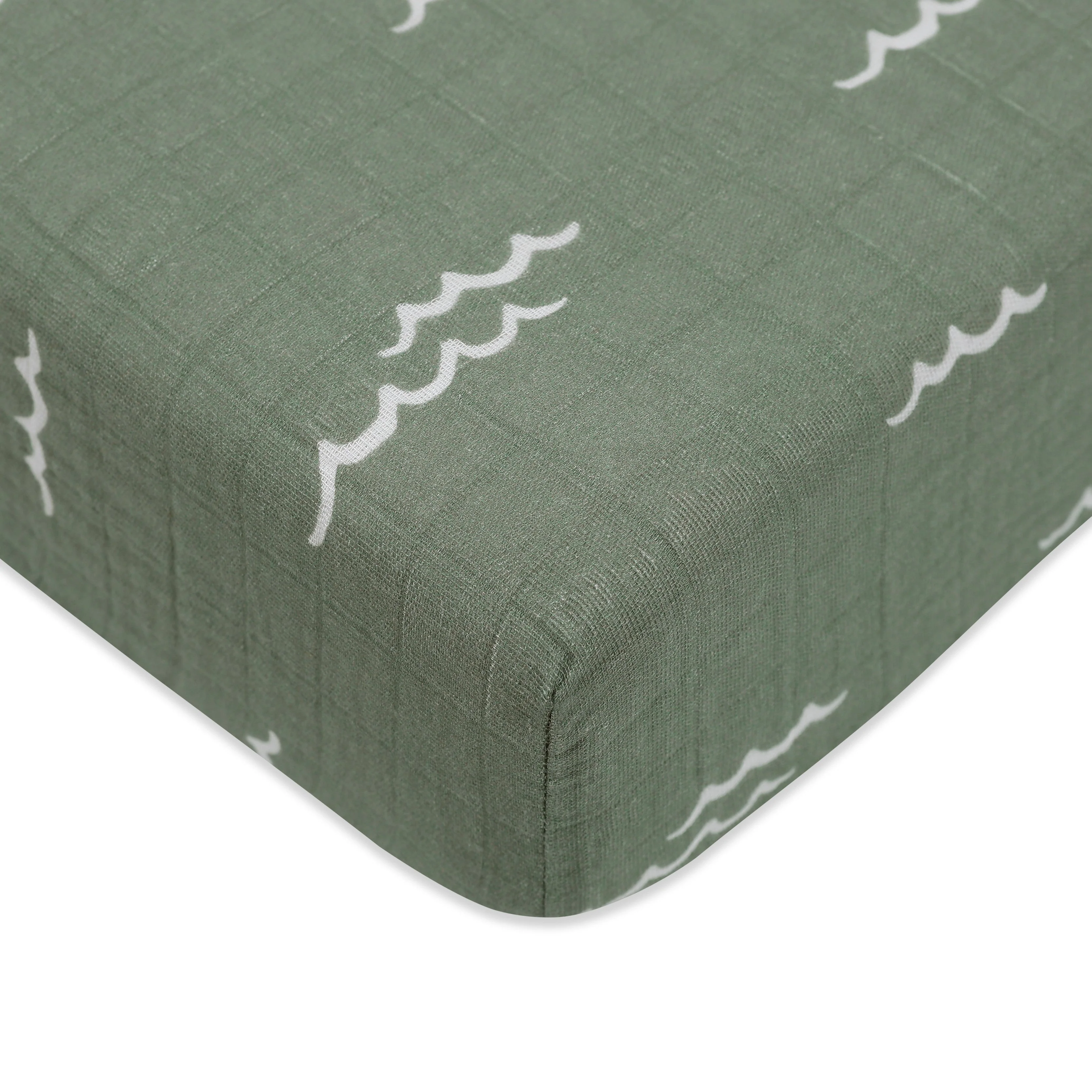 Babyletto Crib Sheet in GOTS Certified Organic Muslin Cotton - Image 5