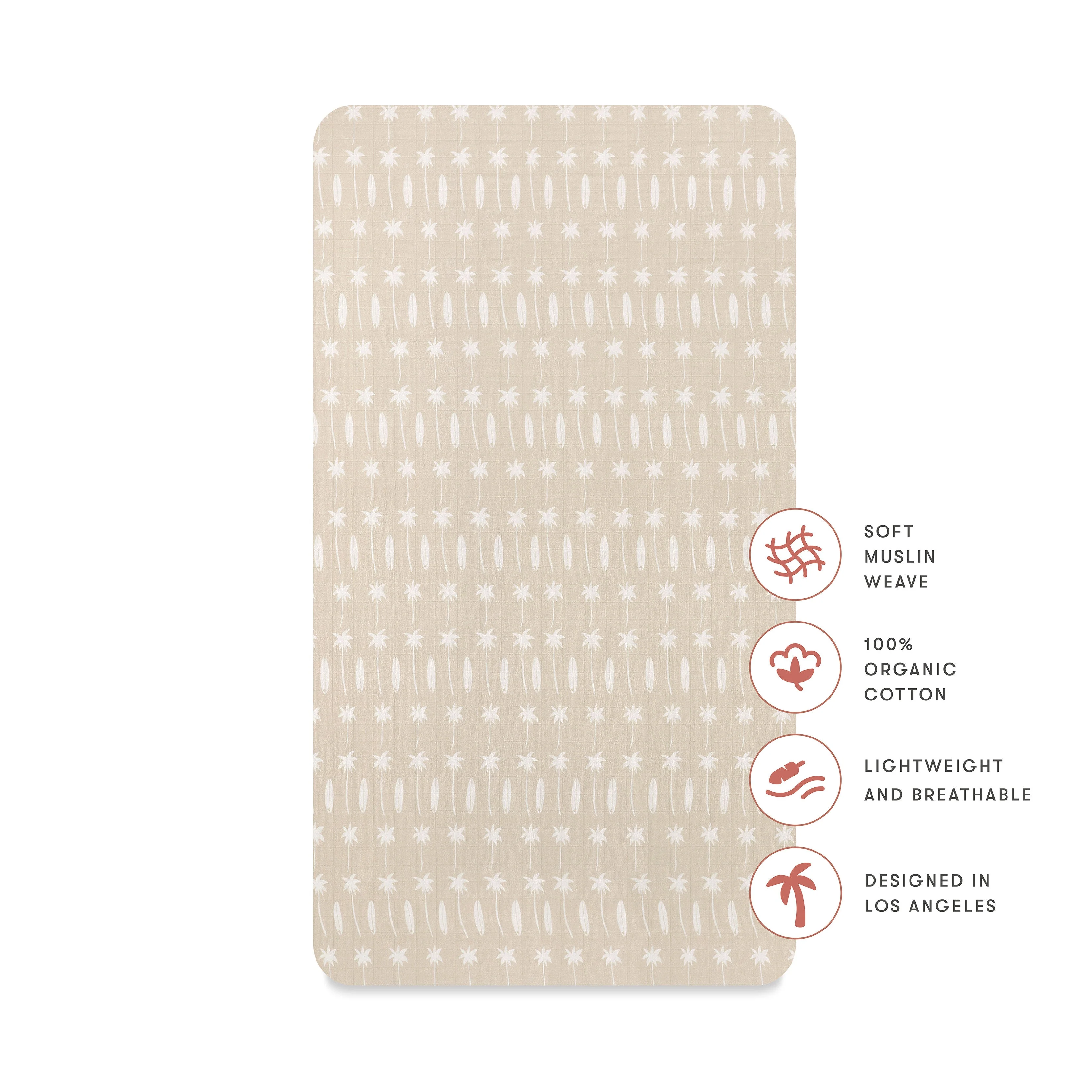 Babyletto Crib Sheet in GOTS Certified Organic Muslin Cotton - Image 56