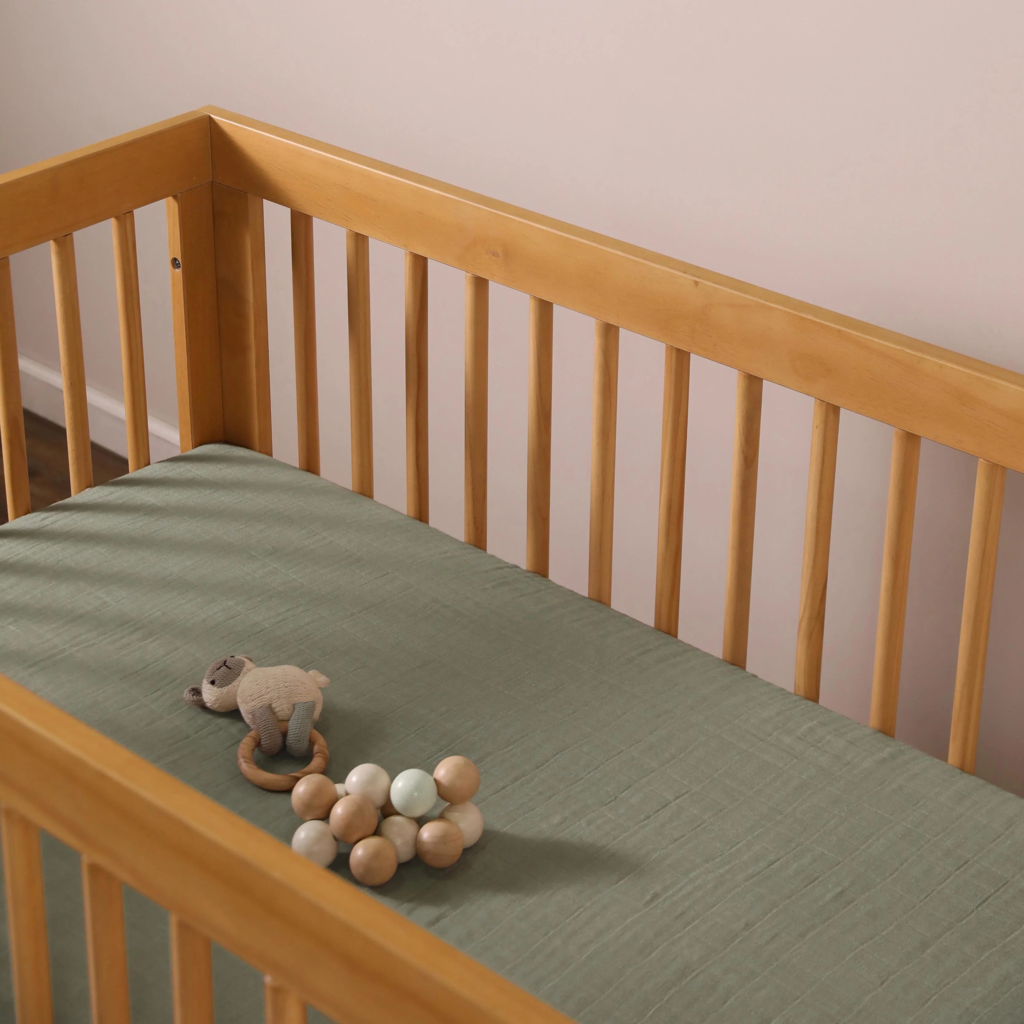 Babyletto Crib Sheet in GOTS Certified Organic Muslin Cotton - Image 59