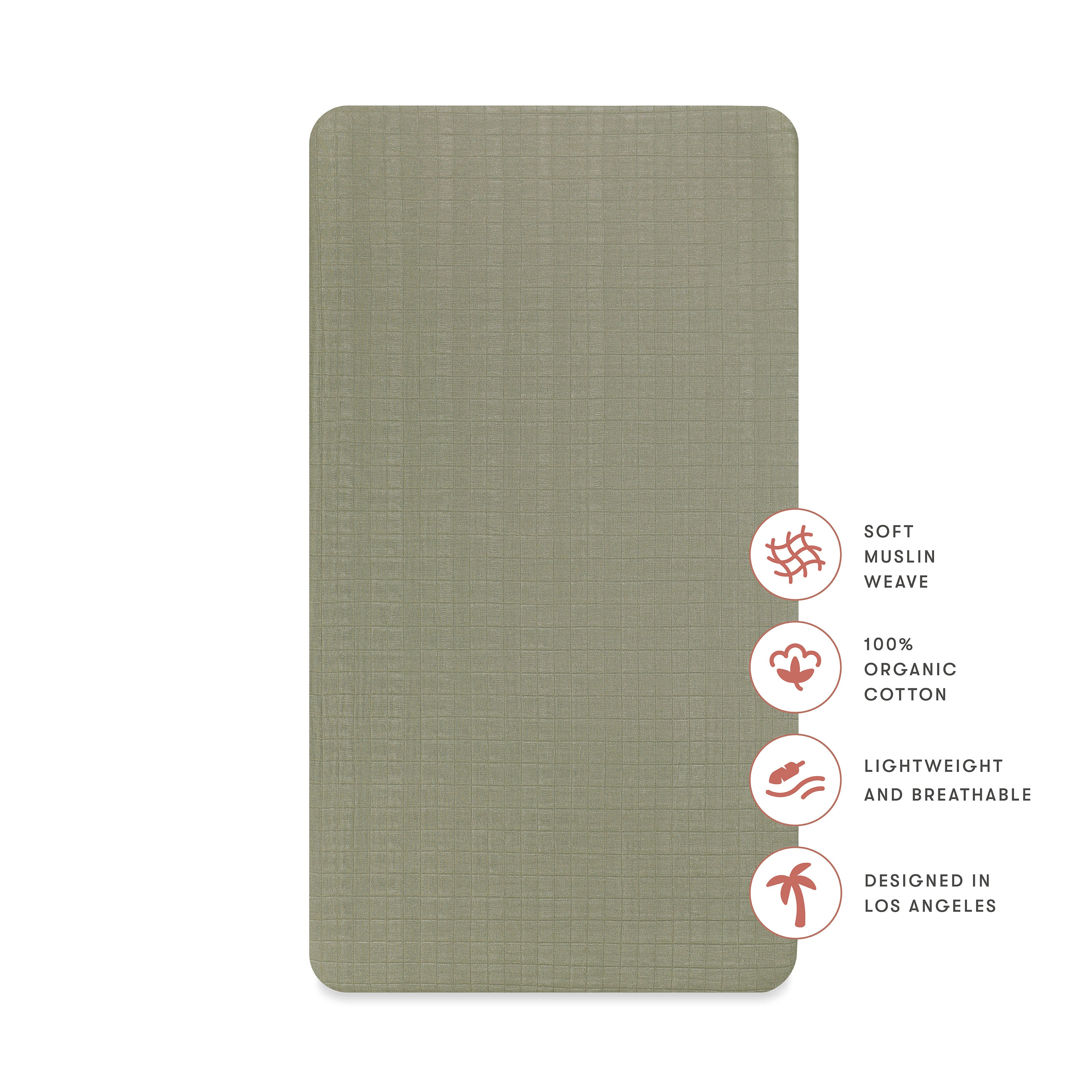 Babyletto Crib Sheet in GOTS Certified Organic Muslin Cotton - Image 63