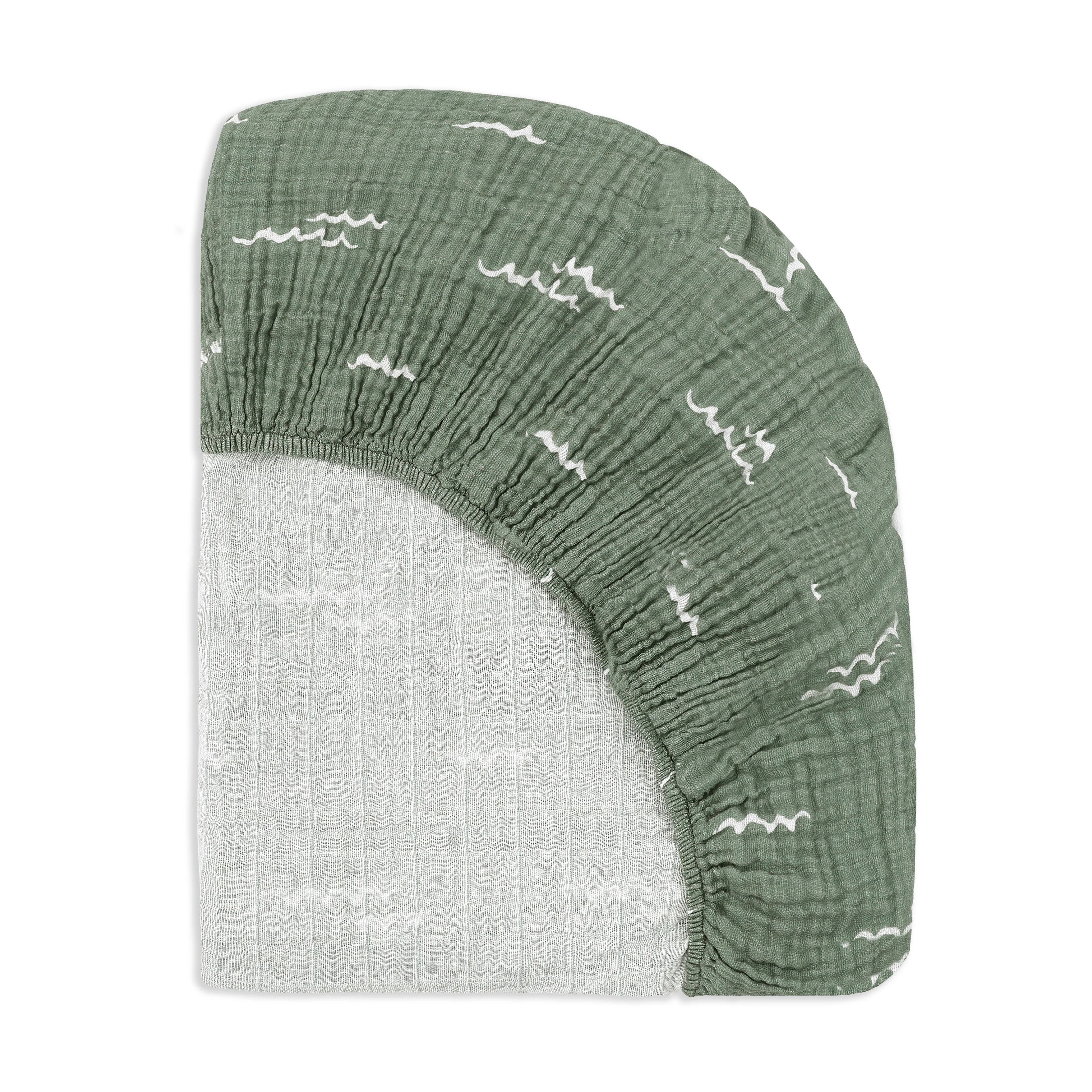 Babyletto Crib Sheet in GOTS Certified Organic Muslin Cotton - Image 8