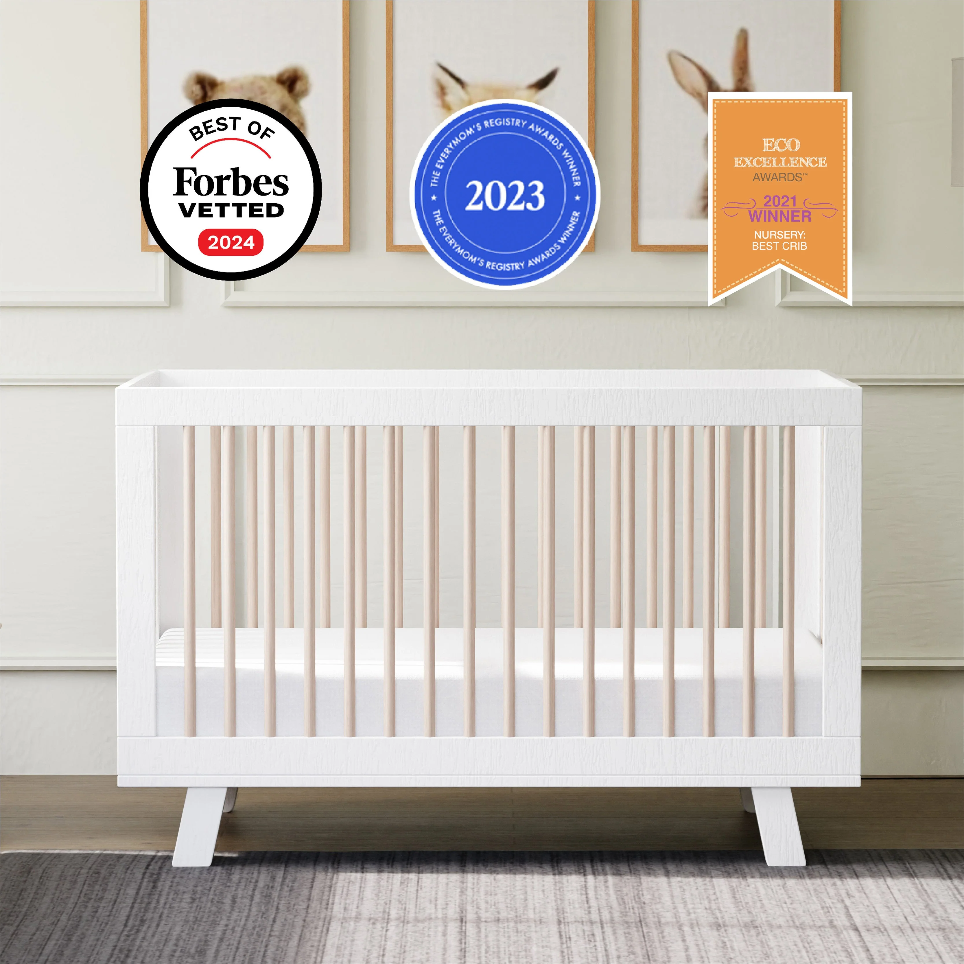 Babyletto Hudson 3-in-1 Convertible Crib with Toddler Bed Conversion Kit - Image 57