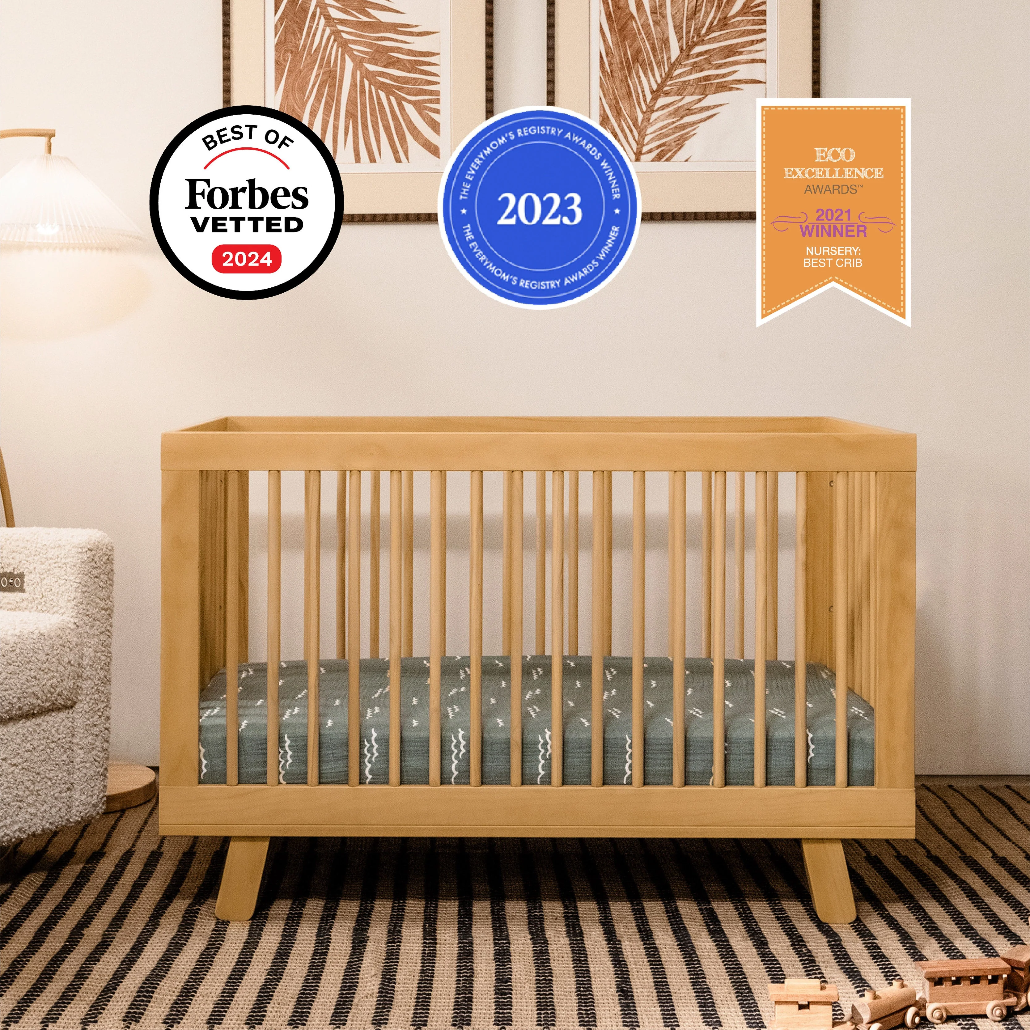 Babyletto Hudson 3-in-1 Convertible Crib with Toddler Bed Conversion Kit - Image 84