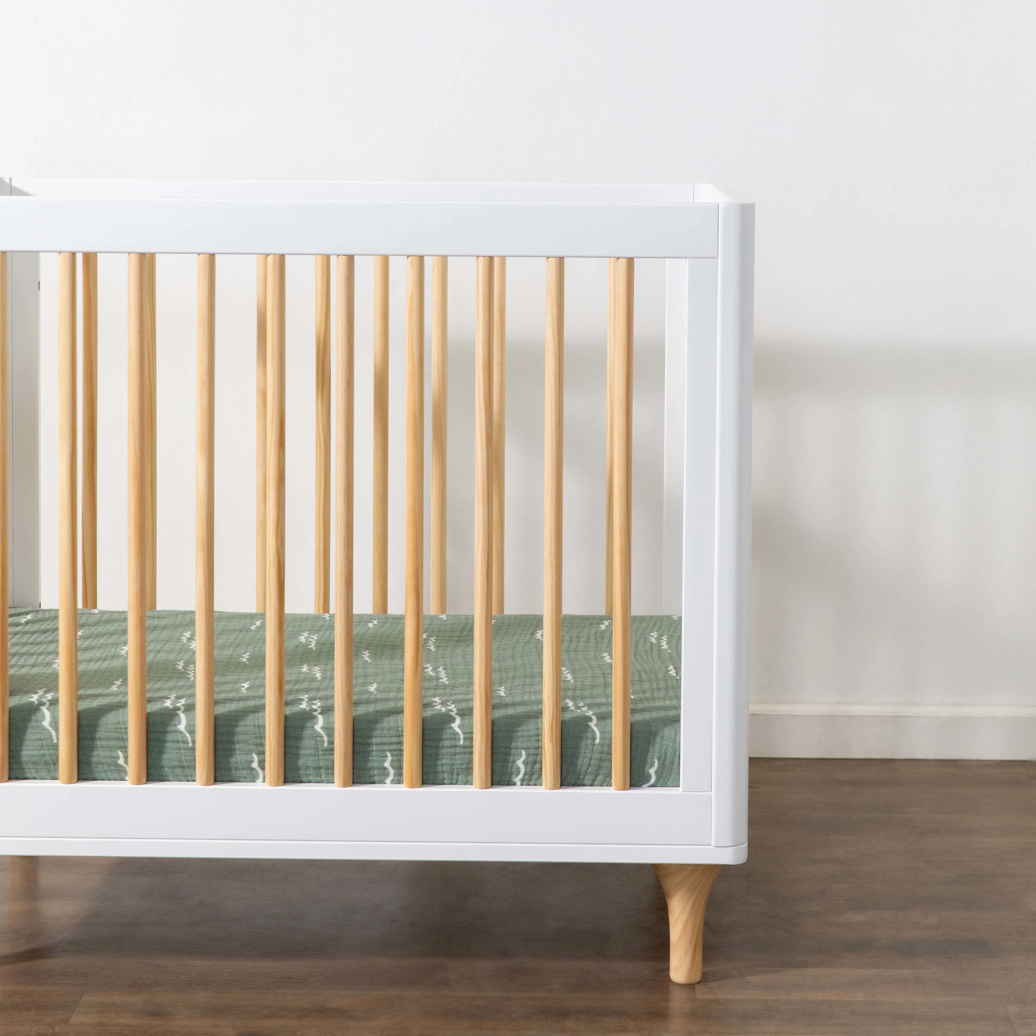 Babyletto Mini Crib Sheet in GOTS Certified Organic Muslin Cotton - Image 16