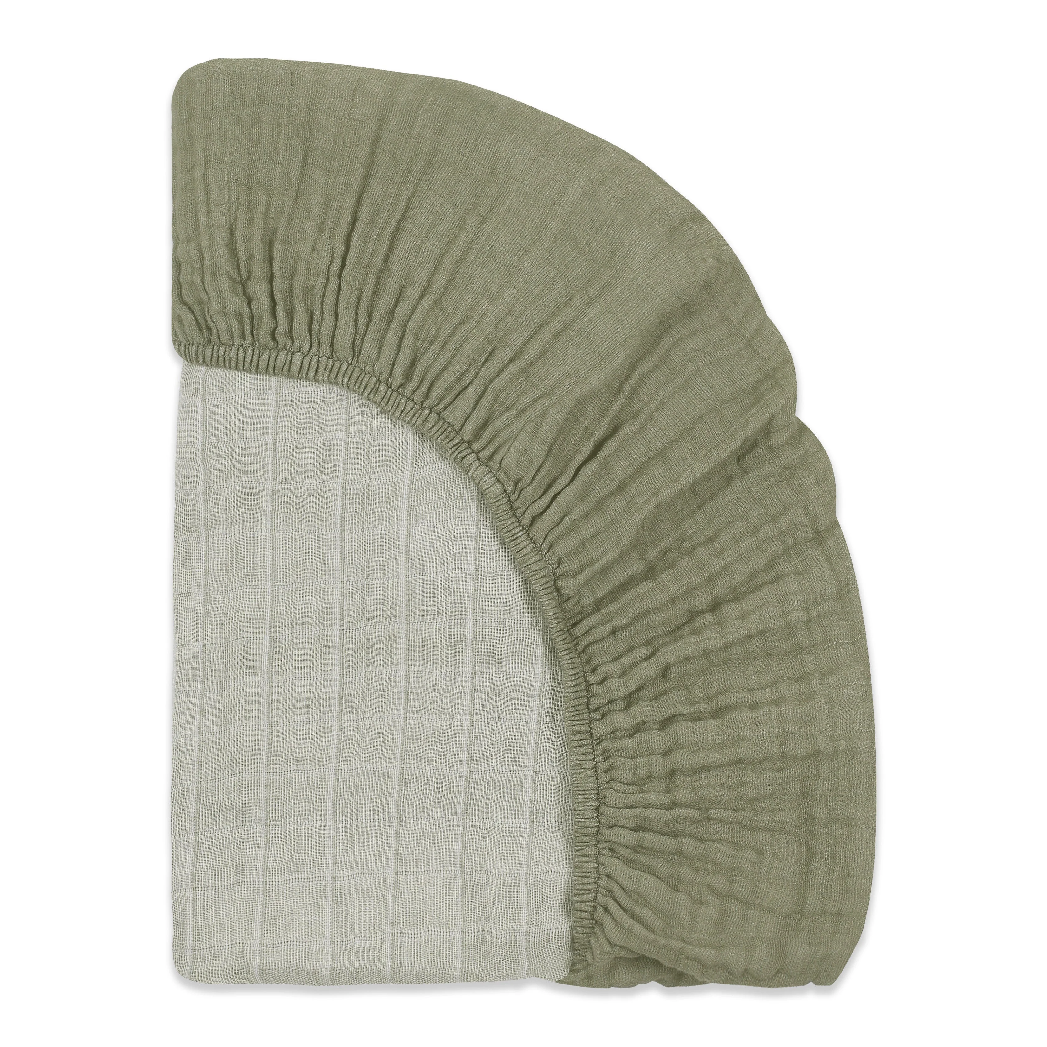 Babyletto Mini Crib Sheet in GOTS Certified Organic Muslin Cotton - Image 27