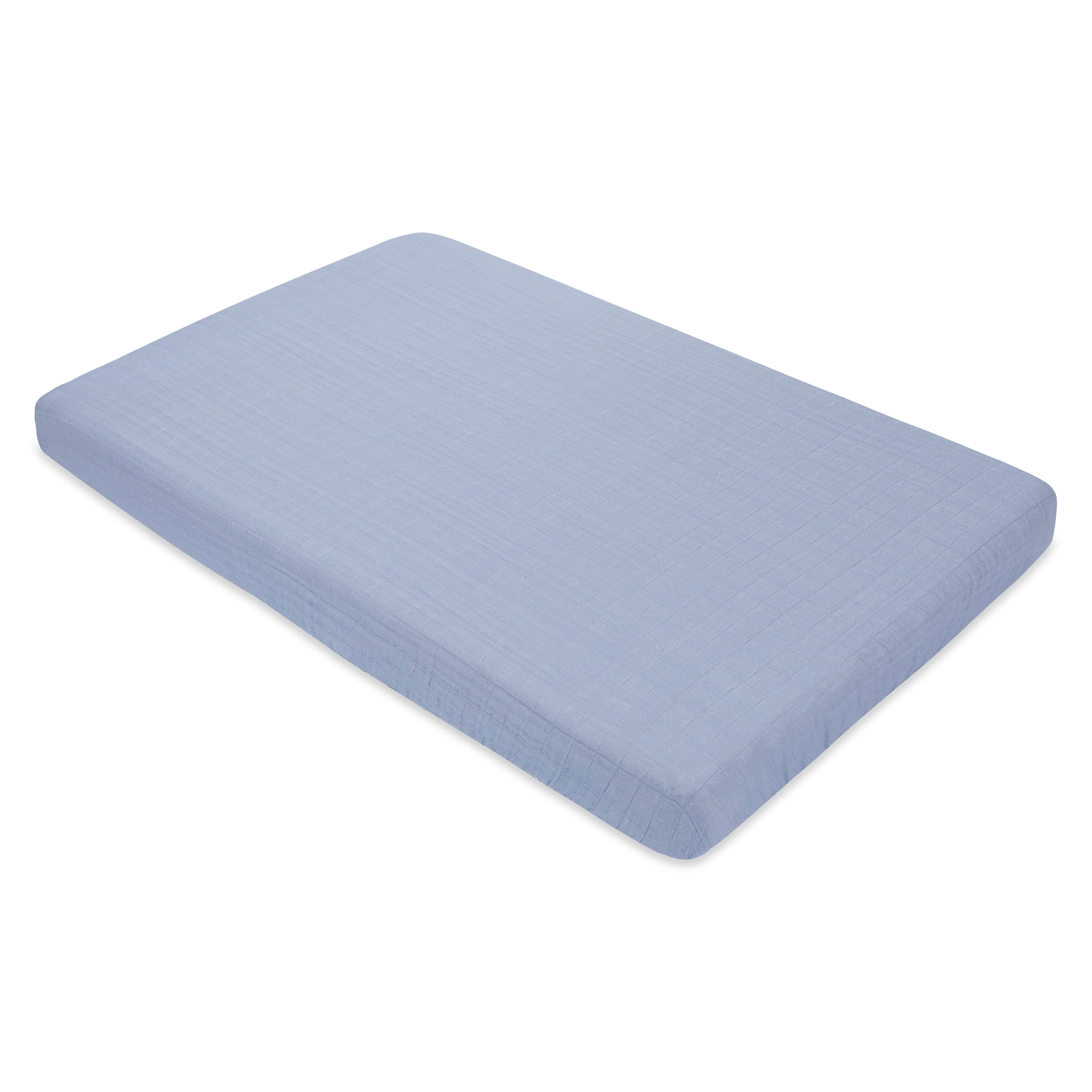 Babyletto Mini Crib Sheet in GOTS Certified Organic Muslin Cotton - Image 4