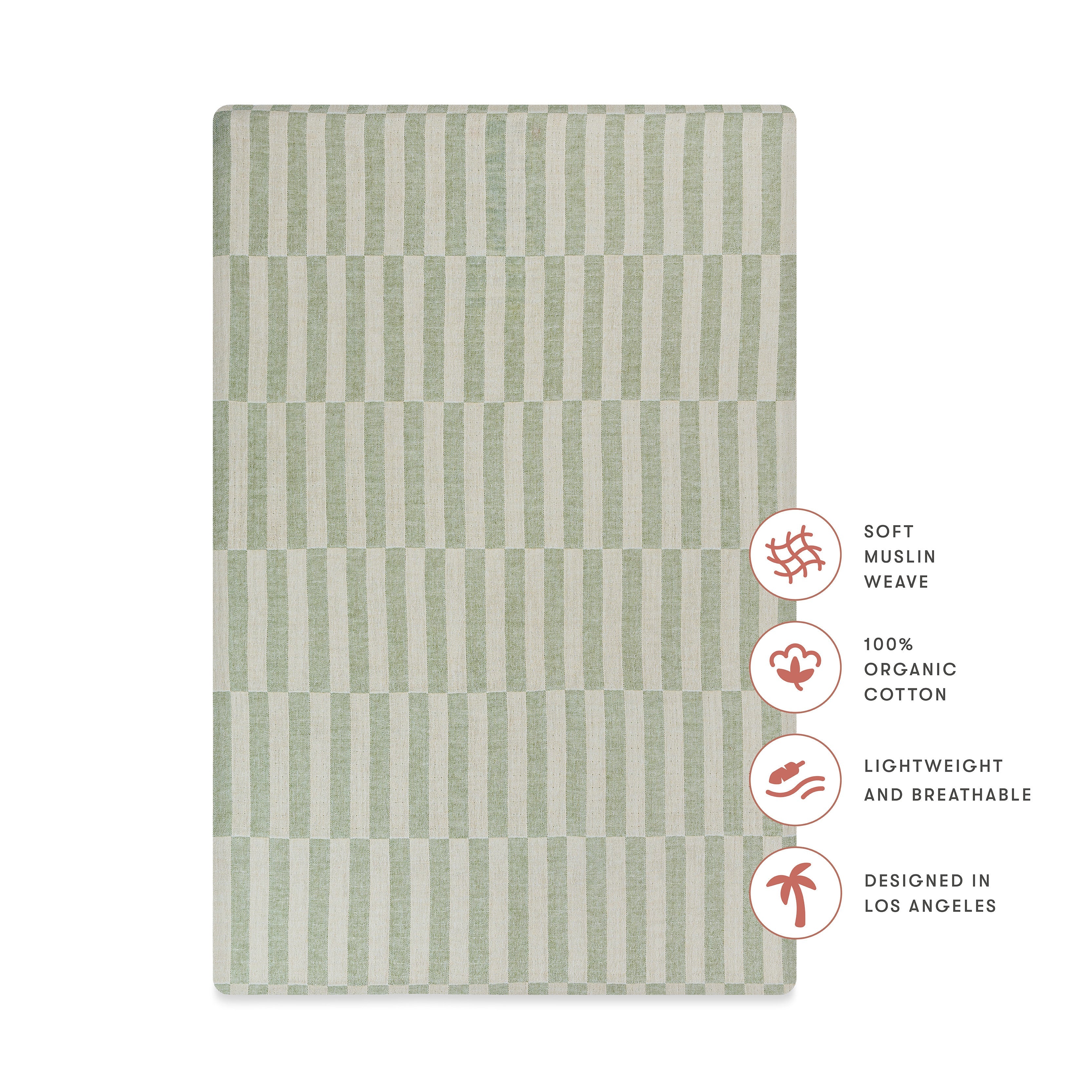 Babyletto Mini Crib Sheet in GOTS Certified Organic Muslin Cotton - Image 52