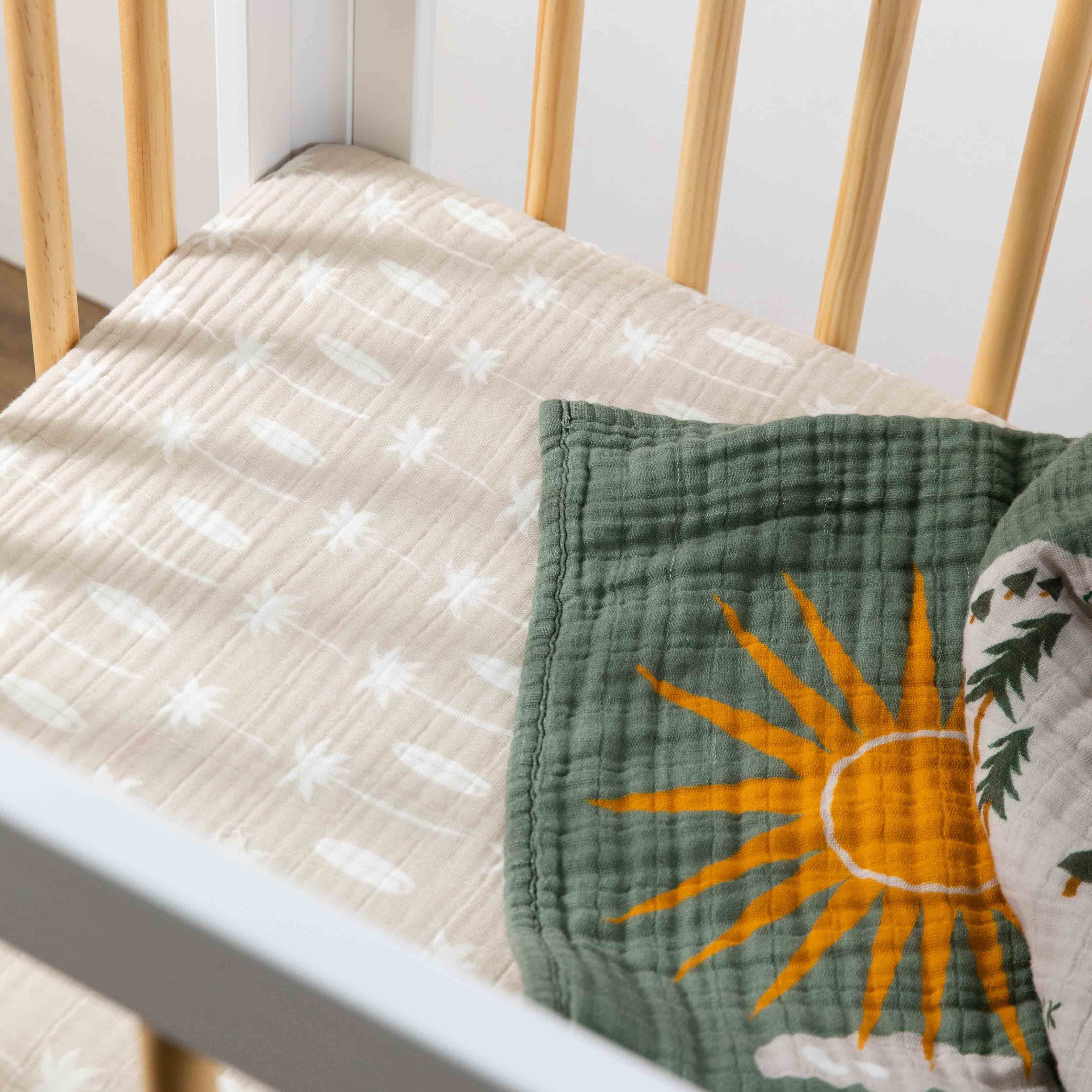 Babyletto Mini Crib Sheet in GOTS Certified Organic Muslin Cotton - Image 56