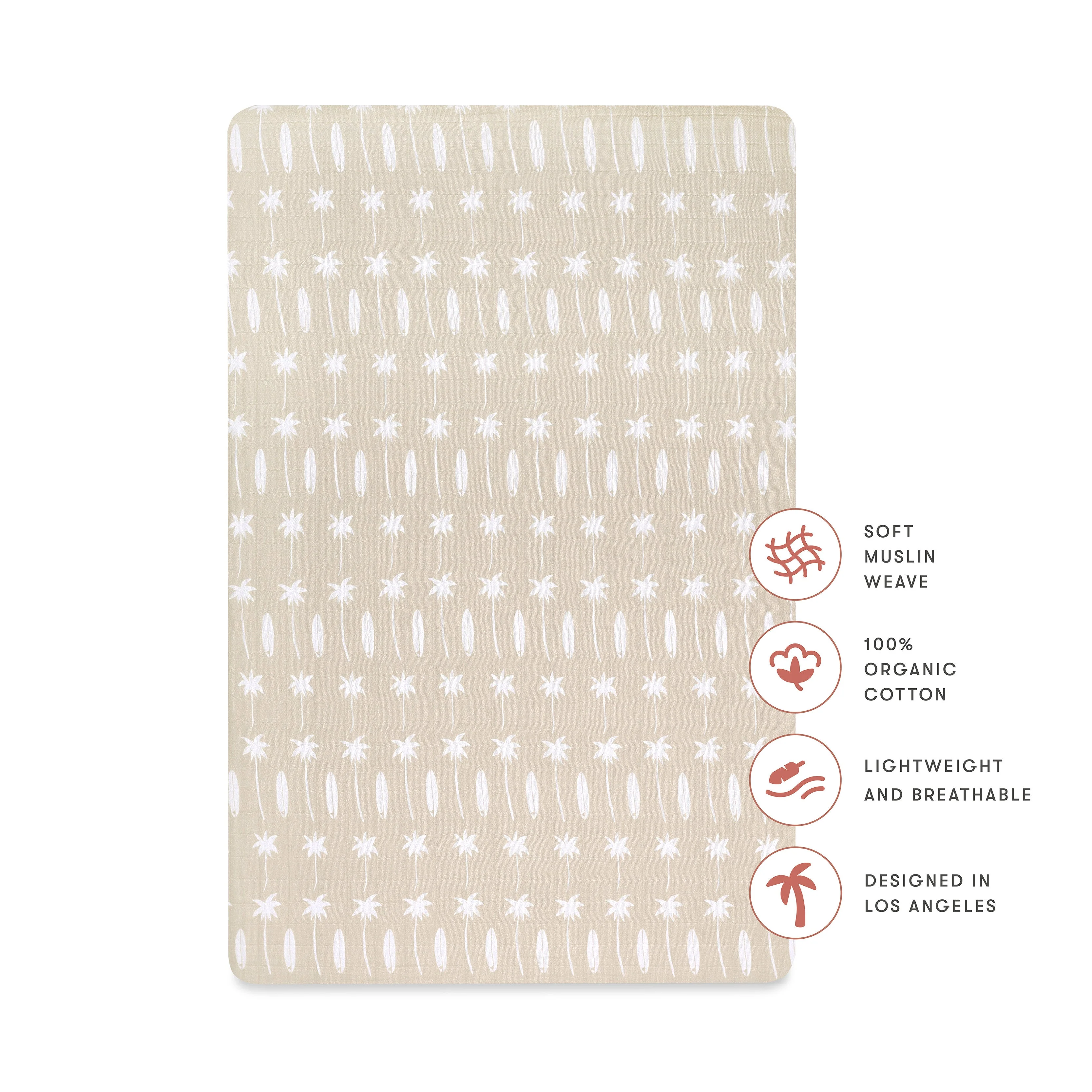 Babyletto Mini Crib Sheet in GOTS Certified Organic Muslin Cotton - Image 59