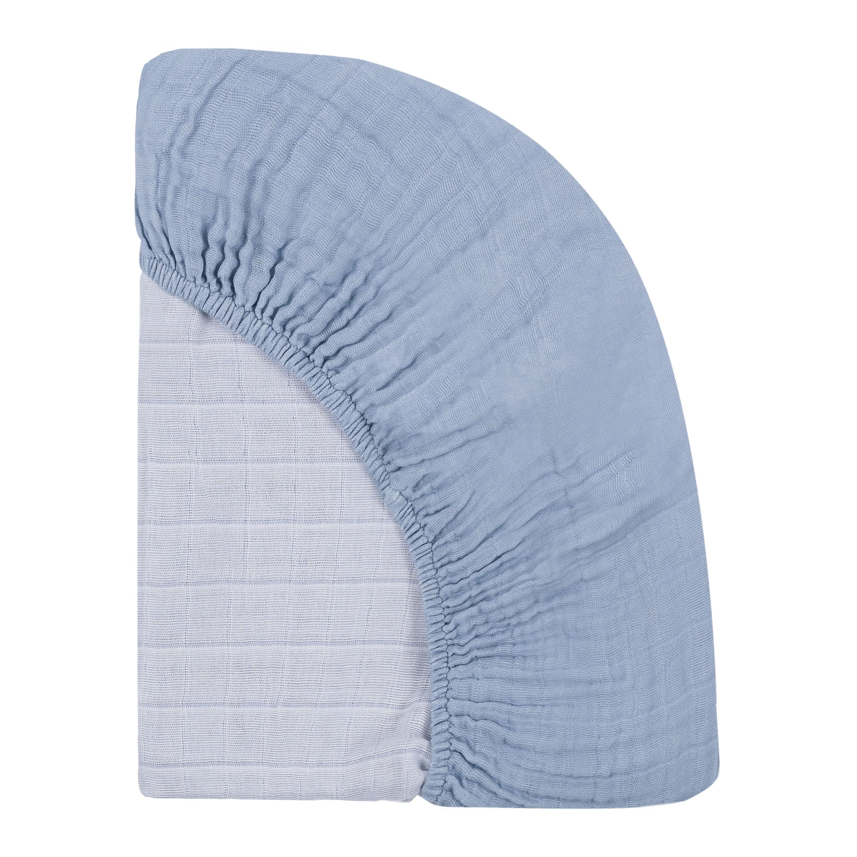 Babyletto Mini Crib Sheet in GOTS Certified Organic Muslin Cotton - Image 6