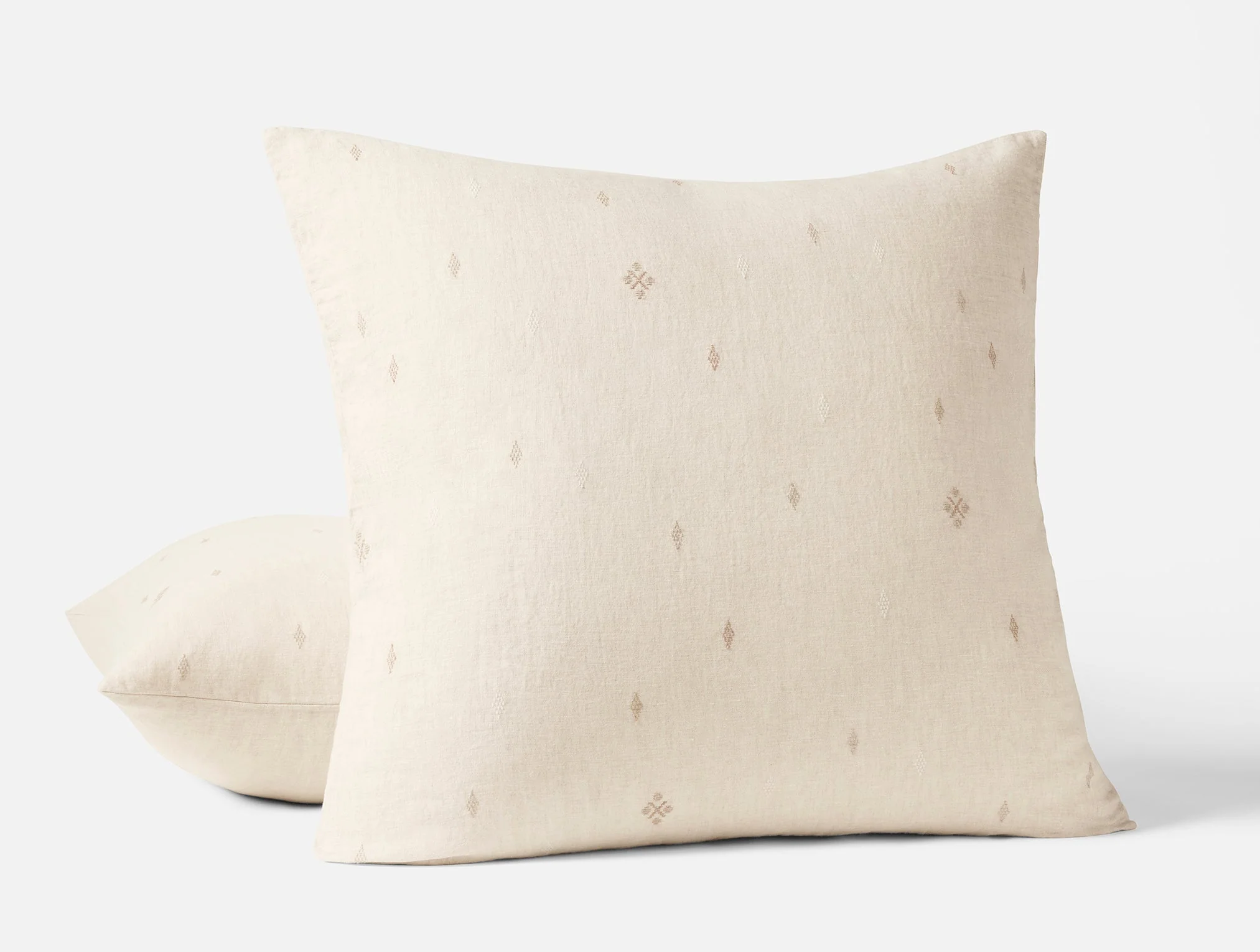 Coyuchi Cambria Embroidered Organic Linen Sham - Image 3