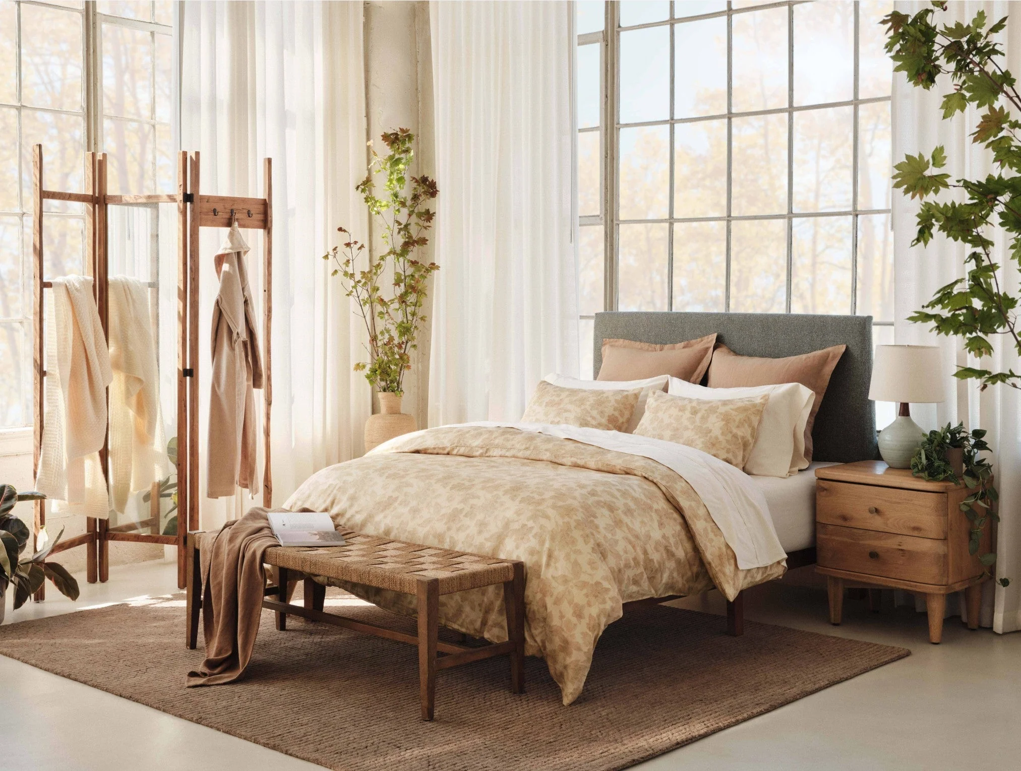 Coyuchi Camellia Organic Print Sham - Image 5