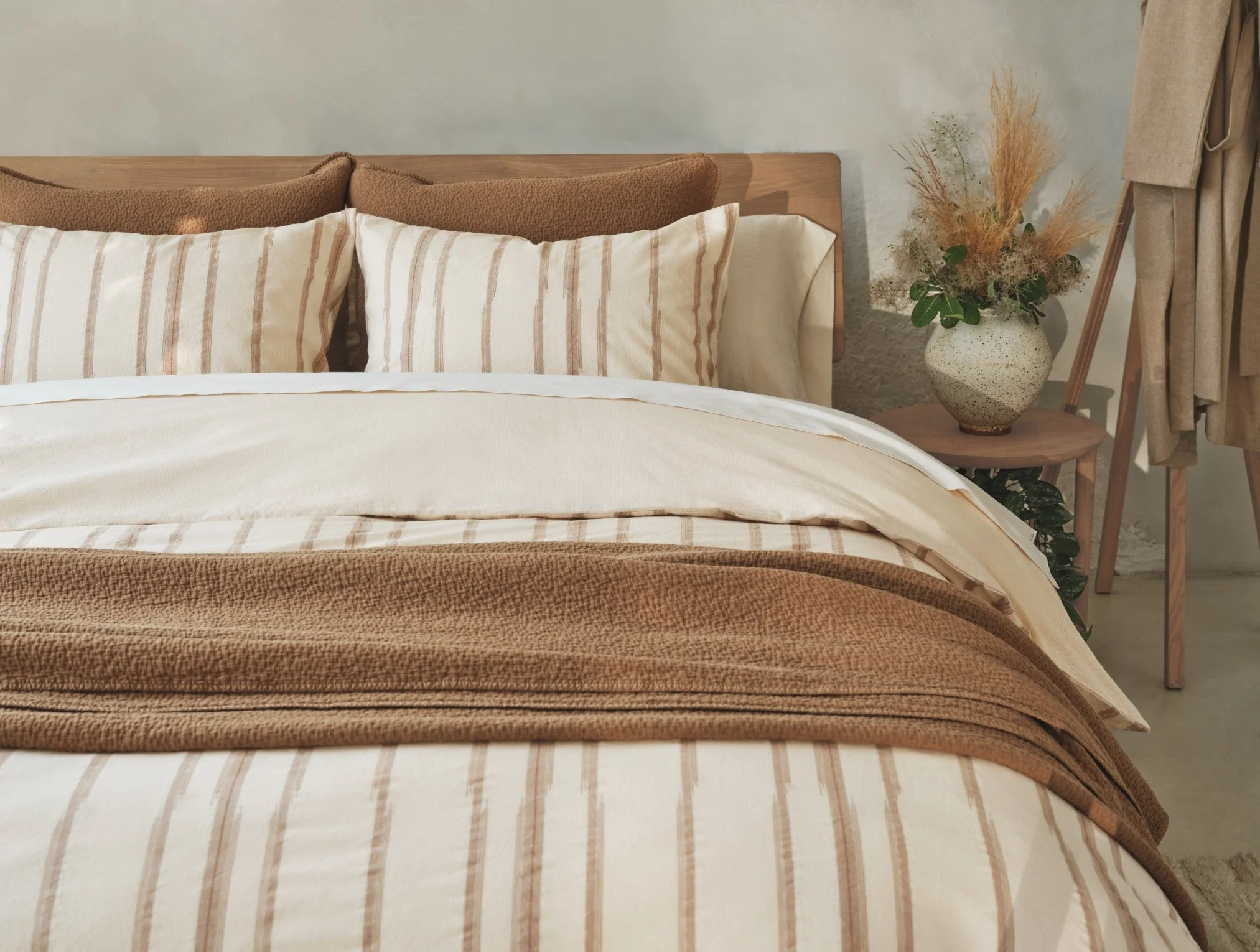 Coyuchi Cascade Organic Matelasse Blanket - Image 3