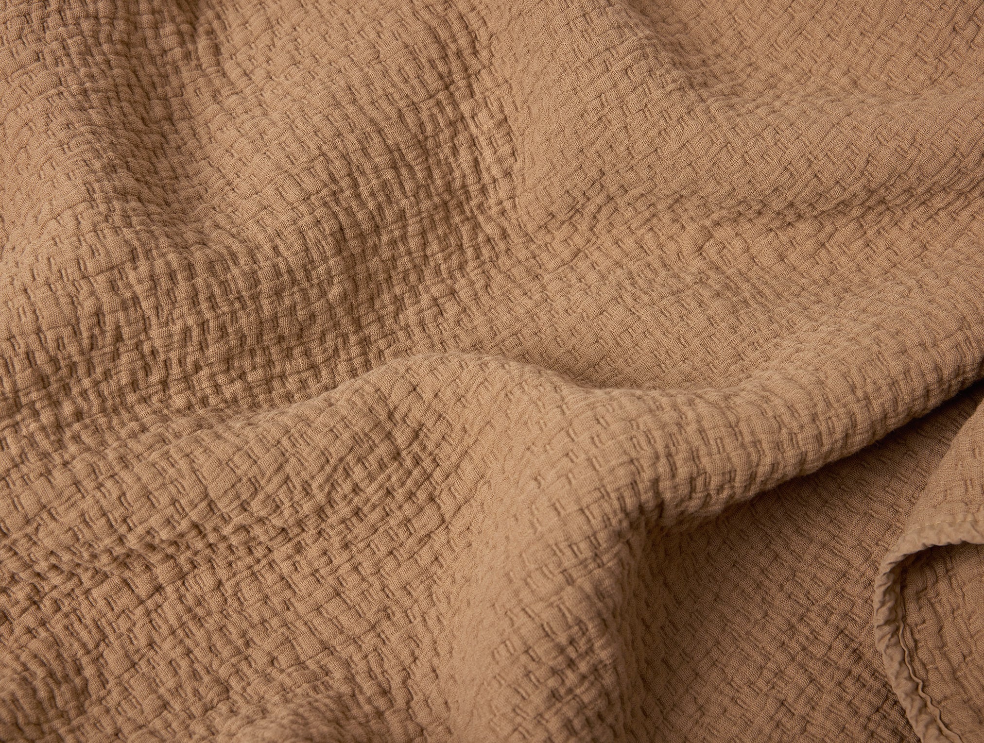 Coyuchi Cascade Organic Matelasse Blanket - Image 4