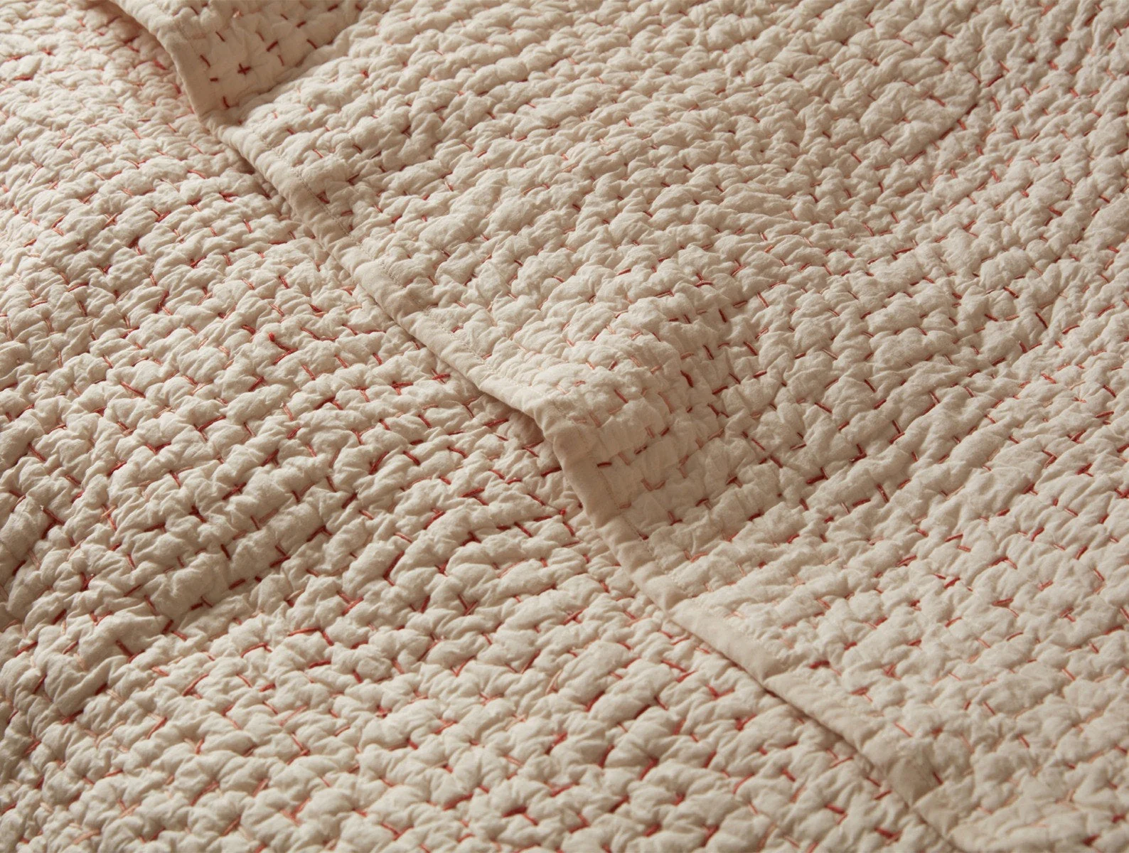 Coyuchi Pebbled Handstitched Organic Quilt - Image 3