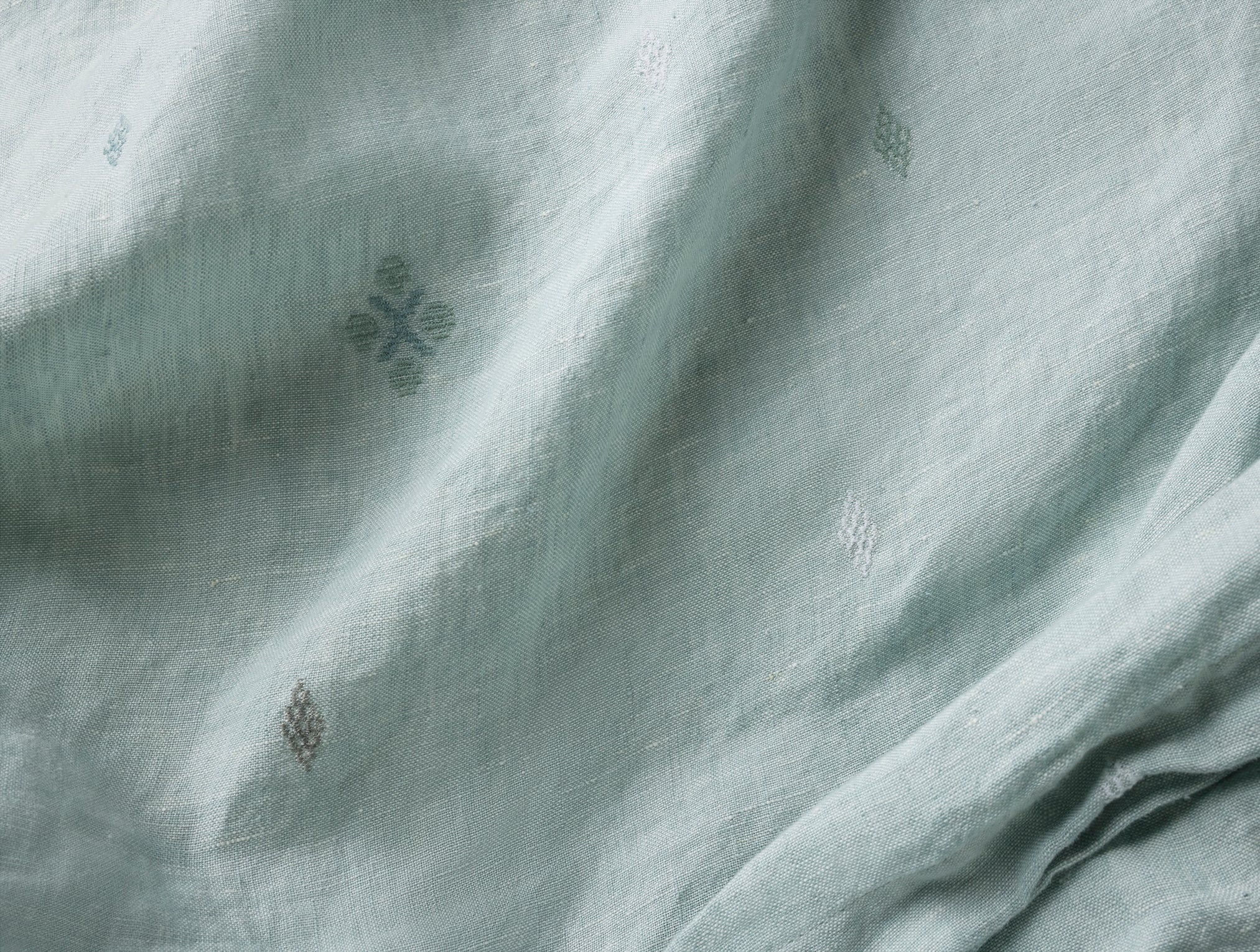Coyuchi Cambria Embroidered Organic Linen Duvet Cover - Image 4