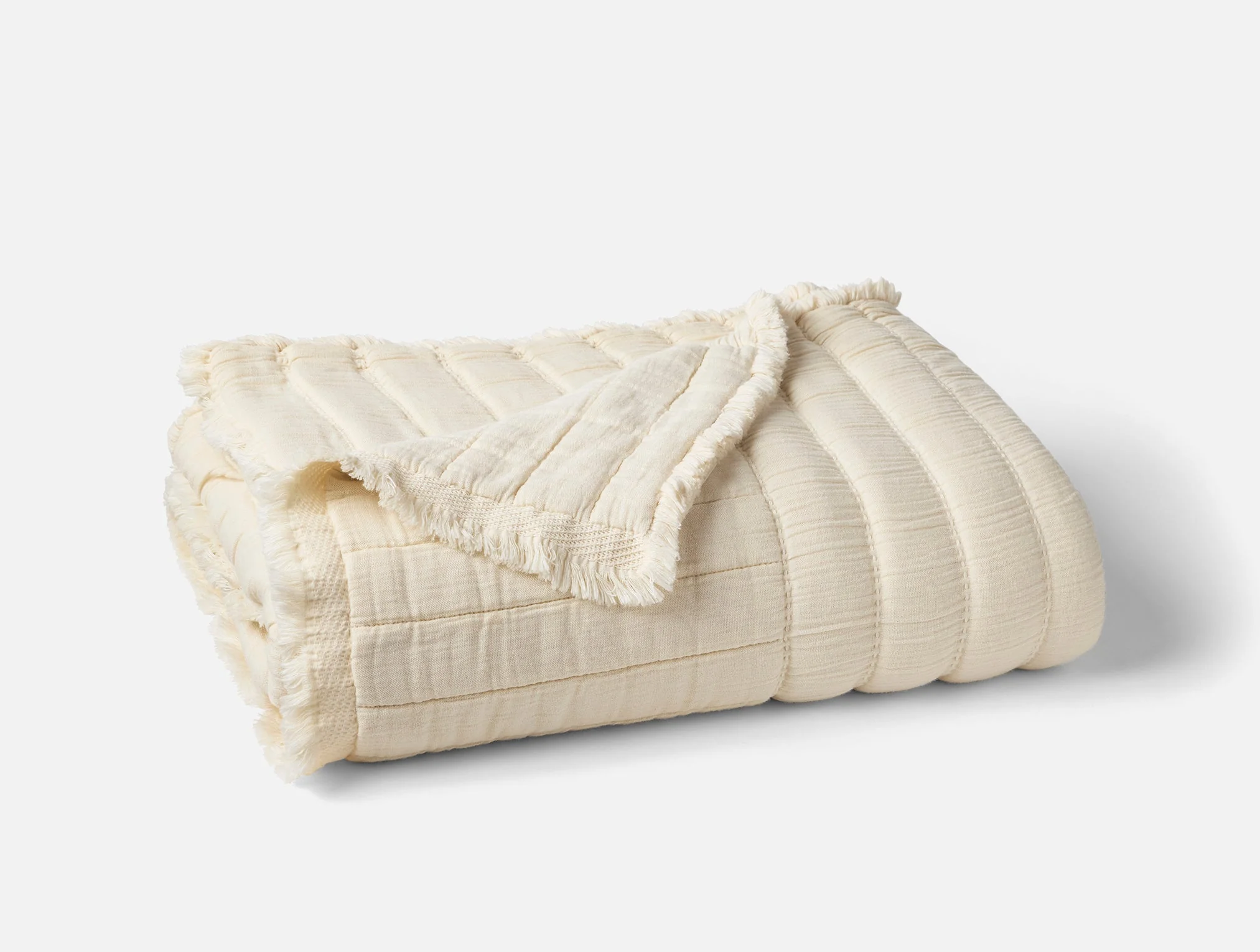 Coyuchi Dreamweight Organic Matelasse Throw