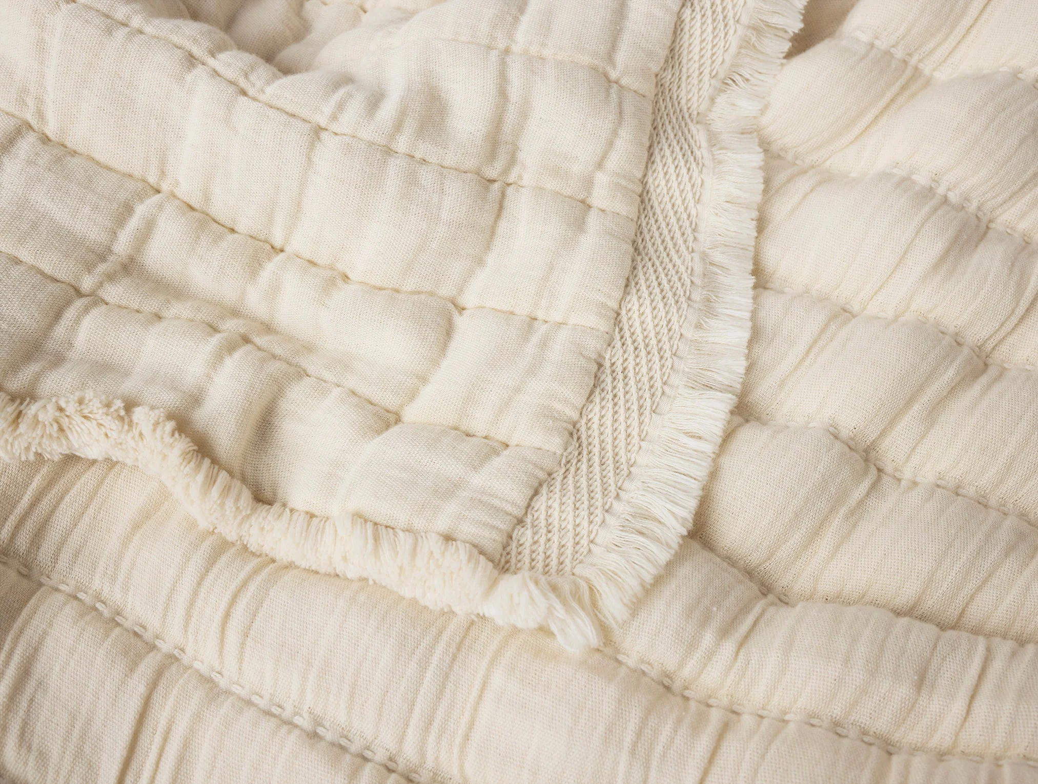 Coyuchi Dreamweight Organic Matelasse Throw - Image 2