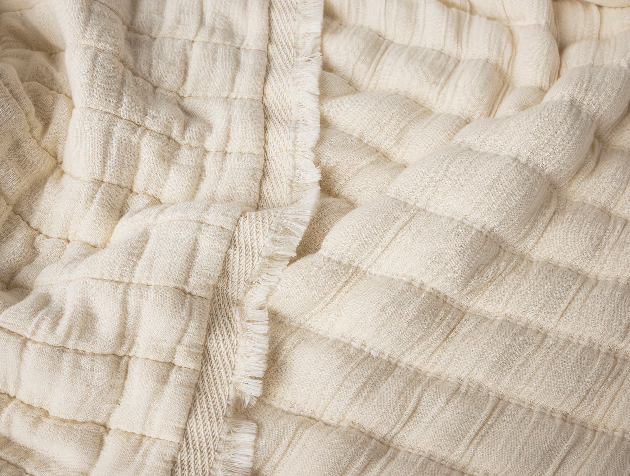 Coyuchi Dreamweight Organic Matelasse Throw - Image 3