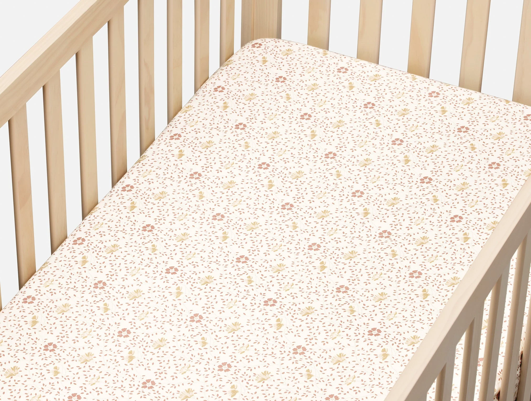 Coyuchi Organic Crinkled Percale™ Crib Sheet - Image 2