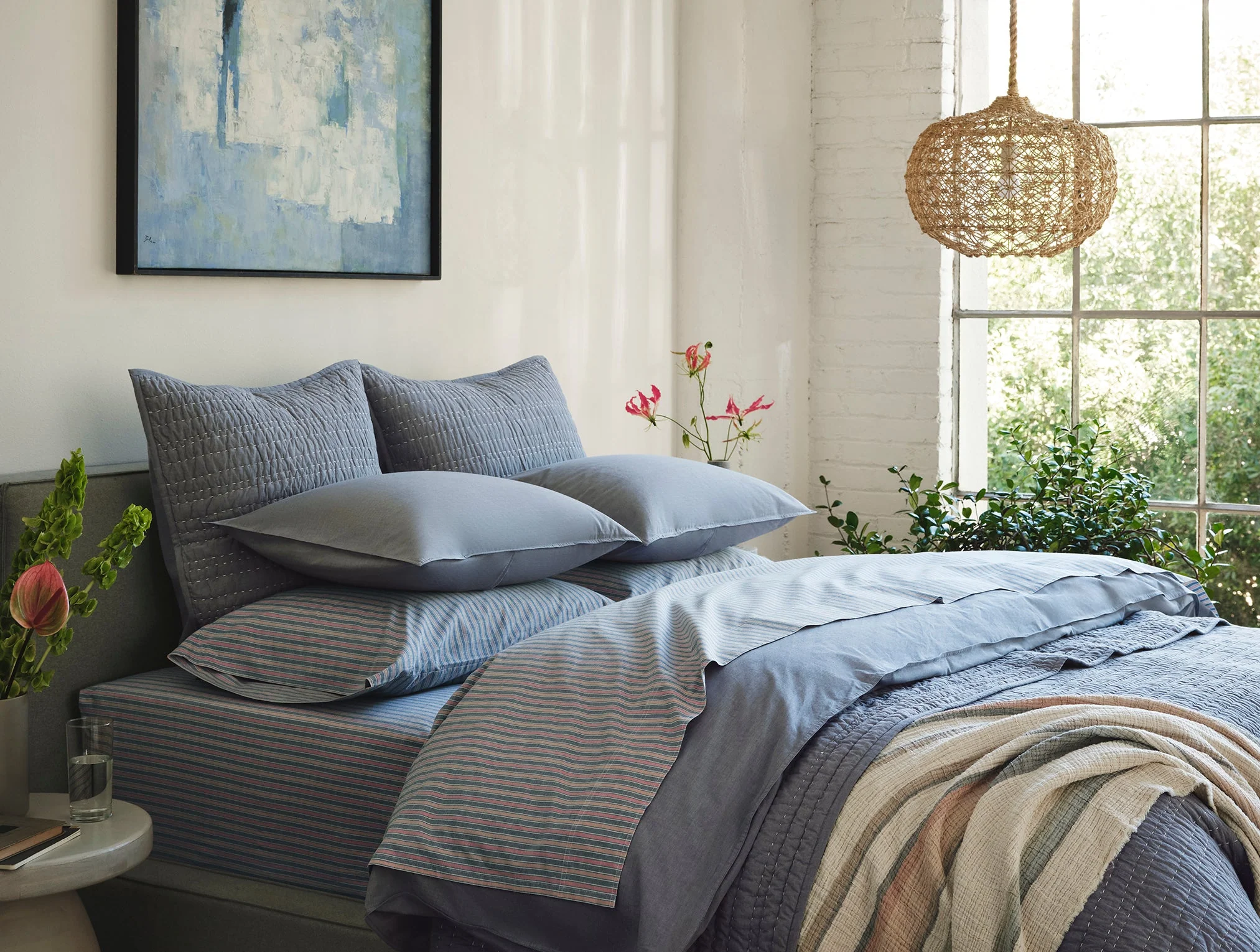 Coyuchi Organic Crinkled Percale™ Sham - Image 2