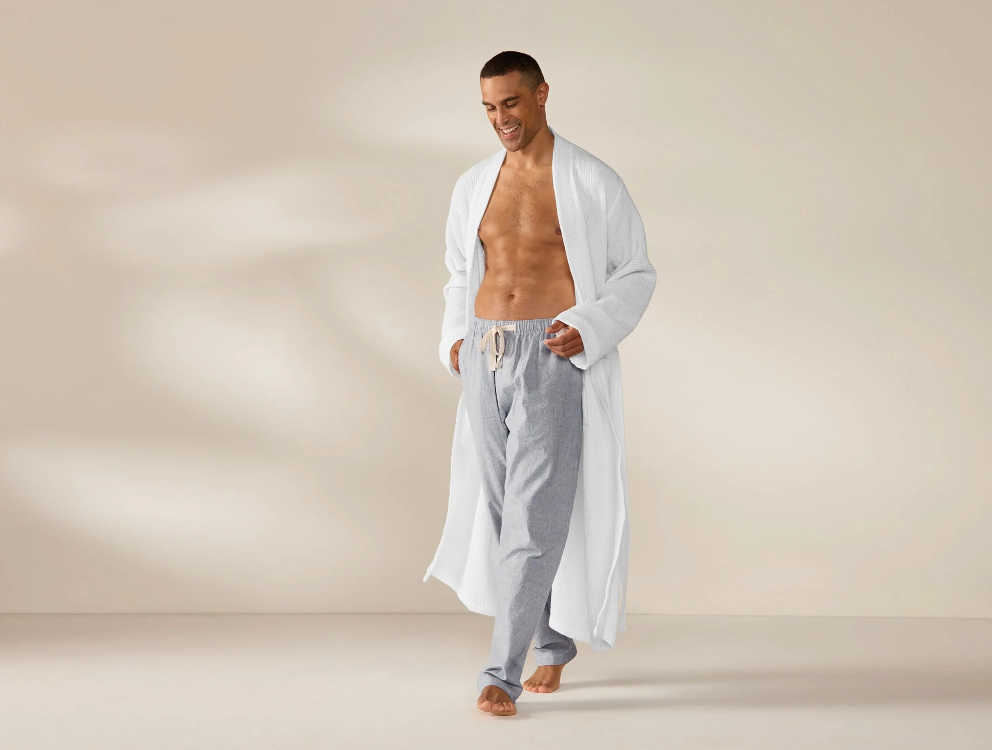 Coyuchi Unisex Organic Waffle Robe - Image 7