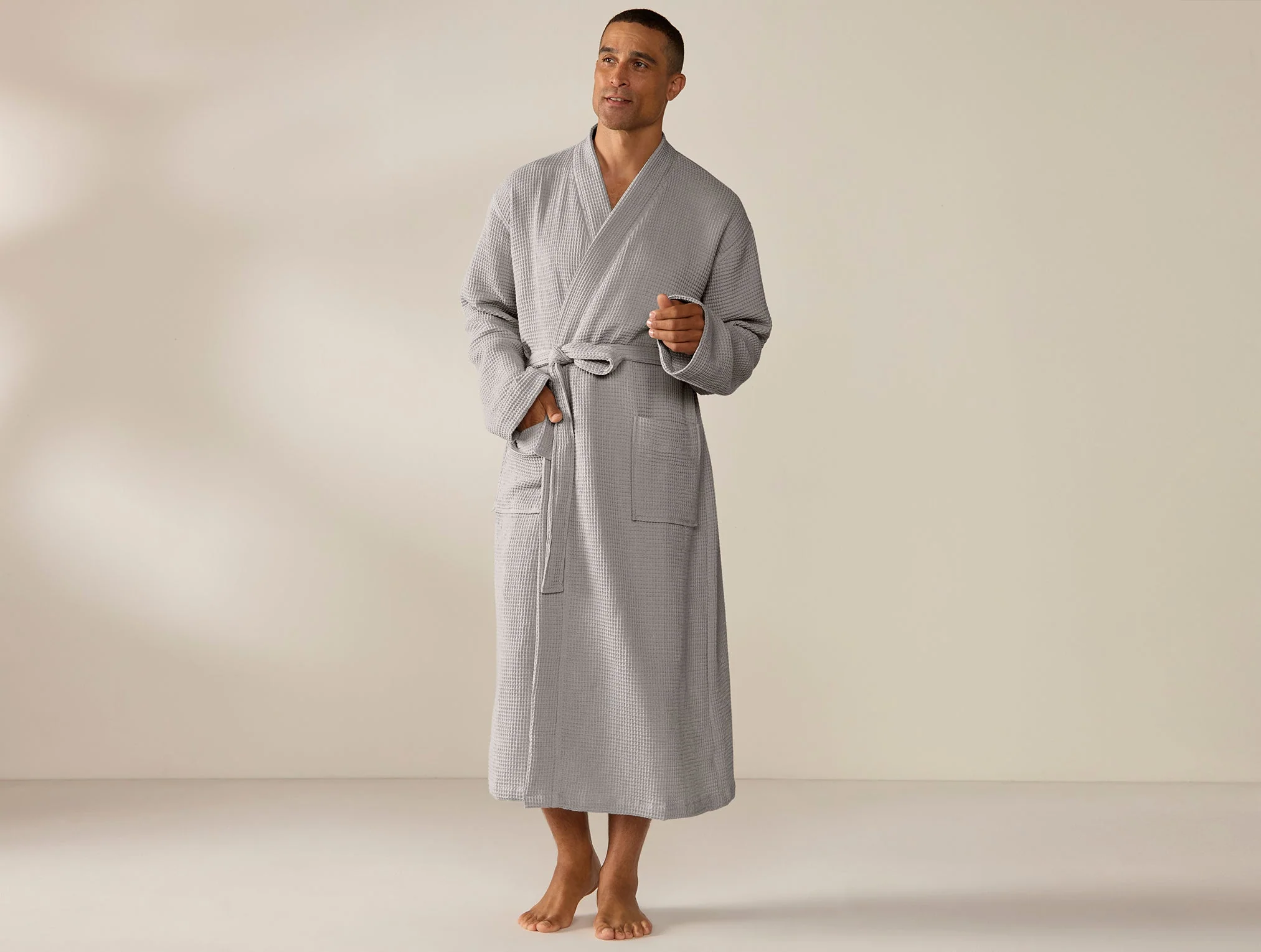 Coyuchi Unisex Organic Waffle Robe - Image 2