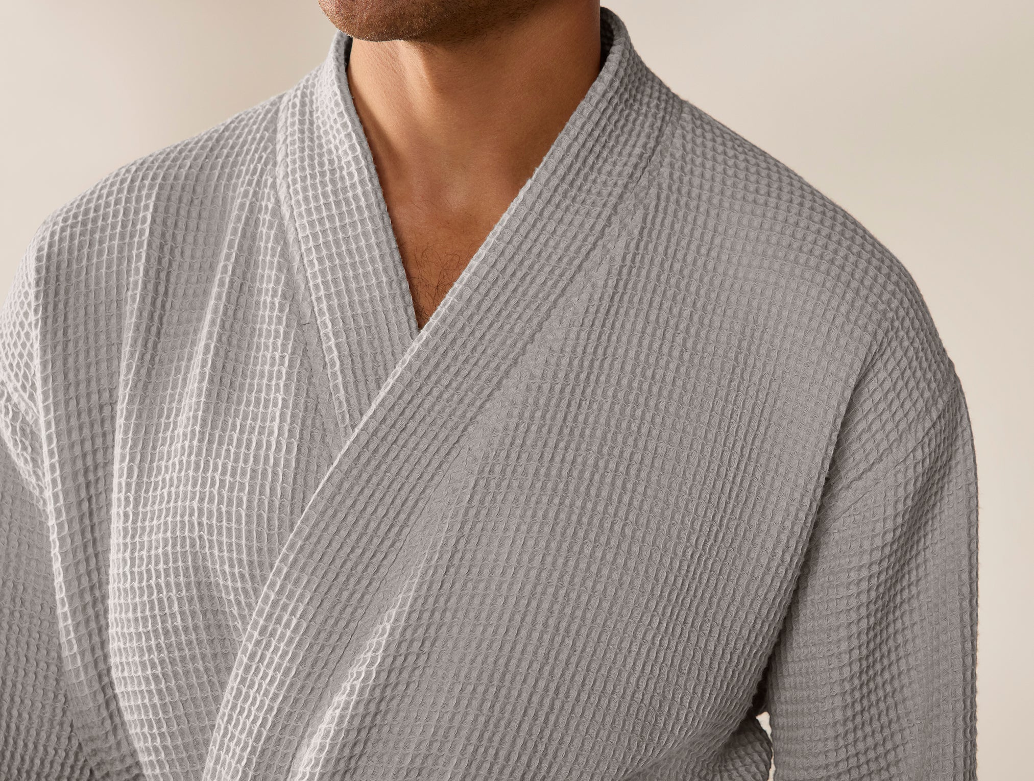 Coyuchi Unisex Organic Waffle Robe - Image 4