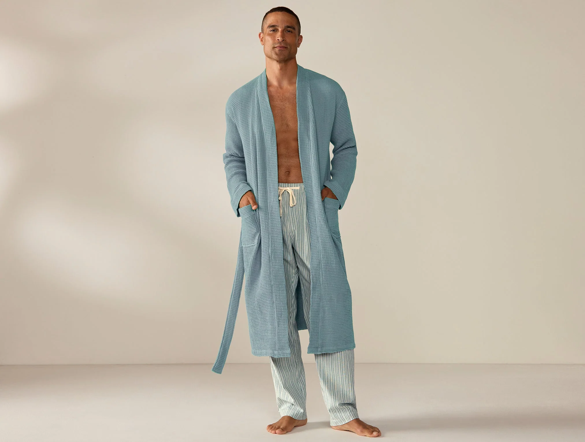 Coyuchi Unisex Organic Waffle Robe - Image 5