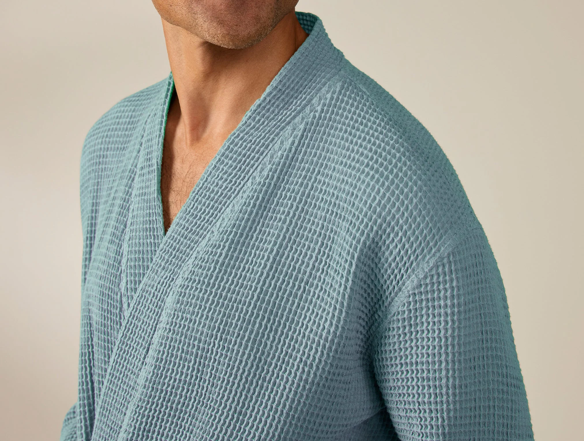 Coyuchi Unisex Organic Waffle Robe - Image 7