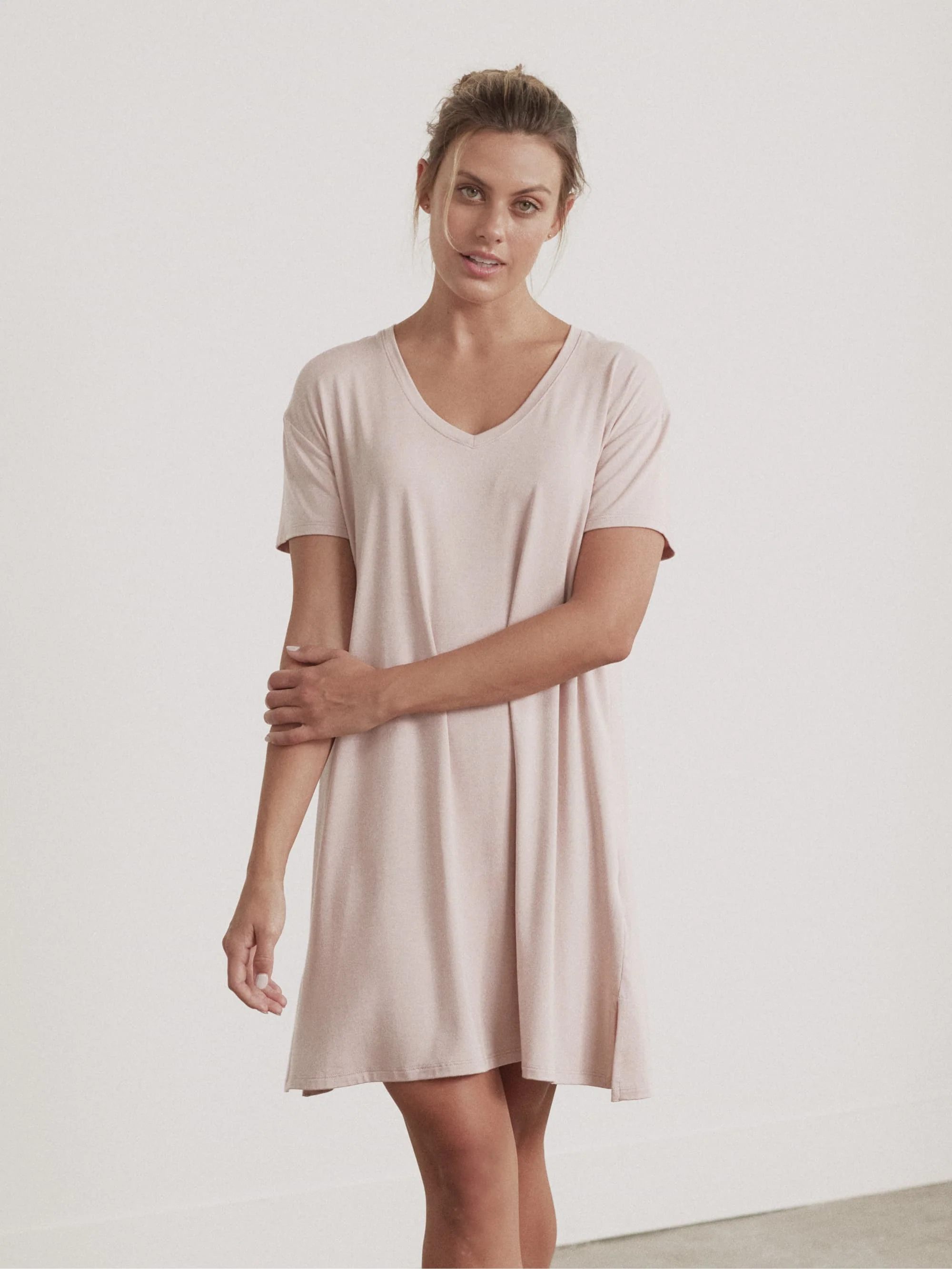 Modal V-Neck Dress - Image 13