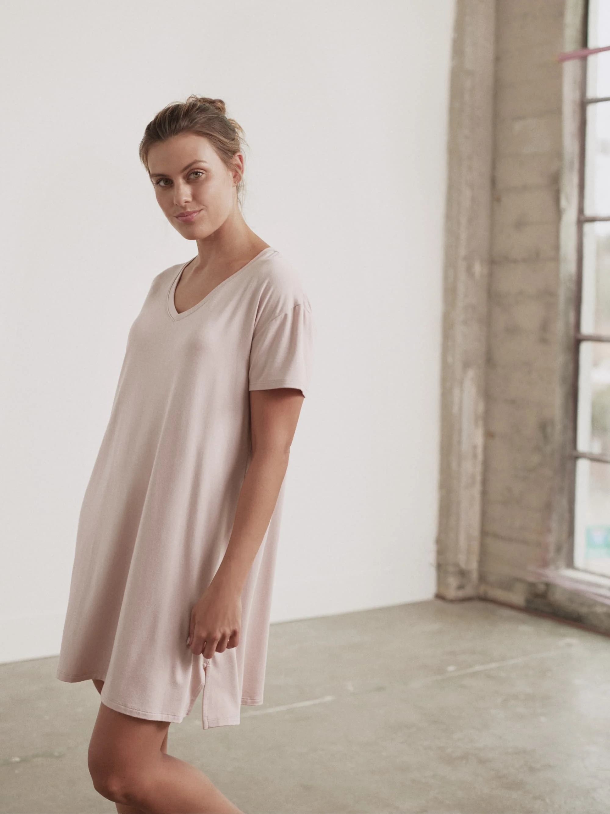 Modal V-Neck Dress - Image 14