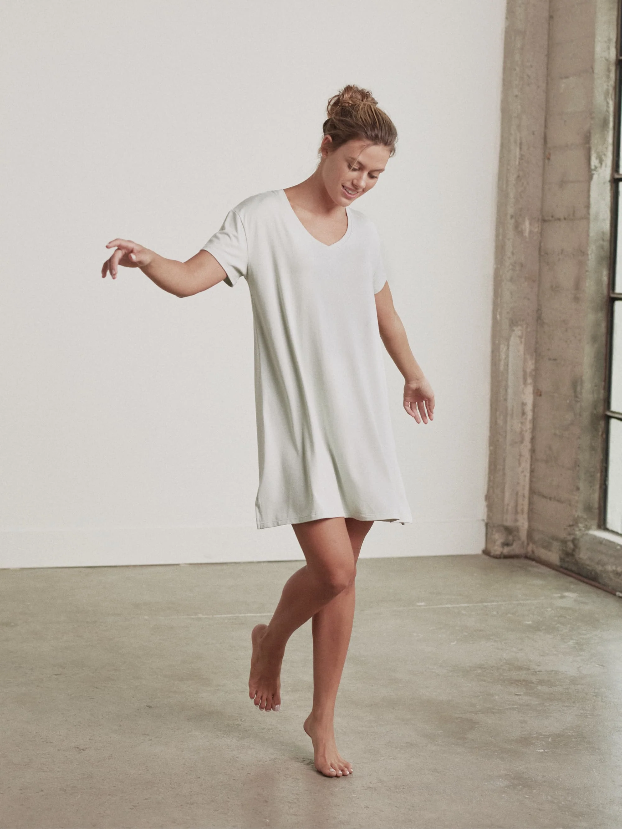 Modal V-Neck Dress - Image 20