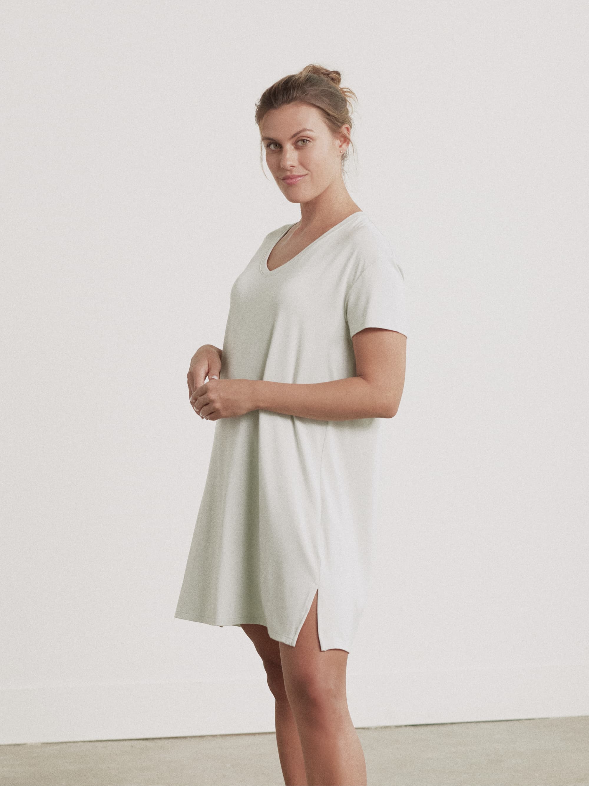 Modal V-Neck Dress - Image 21