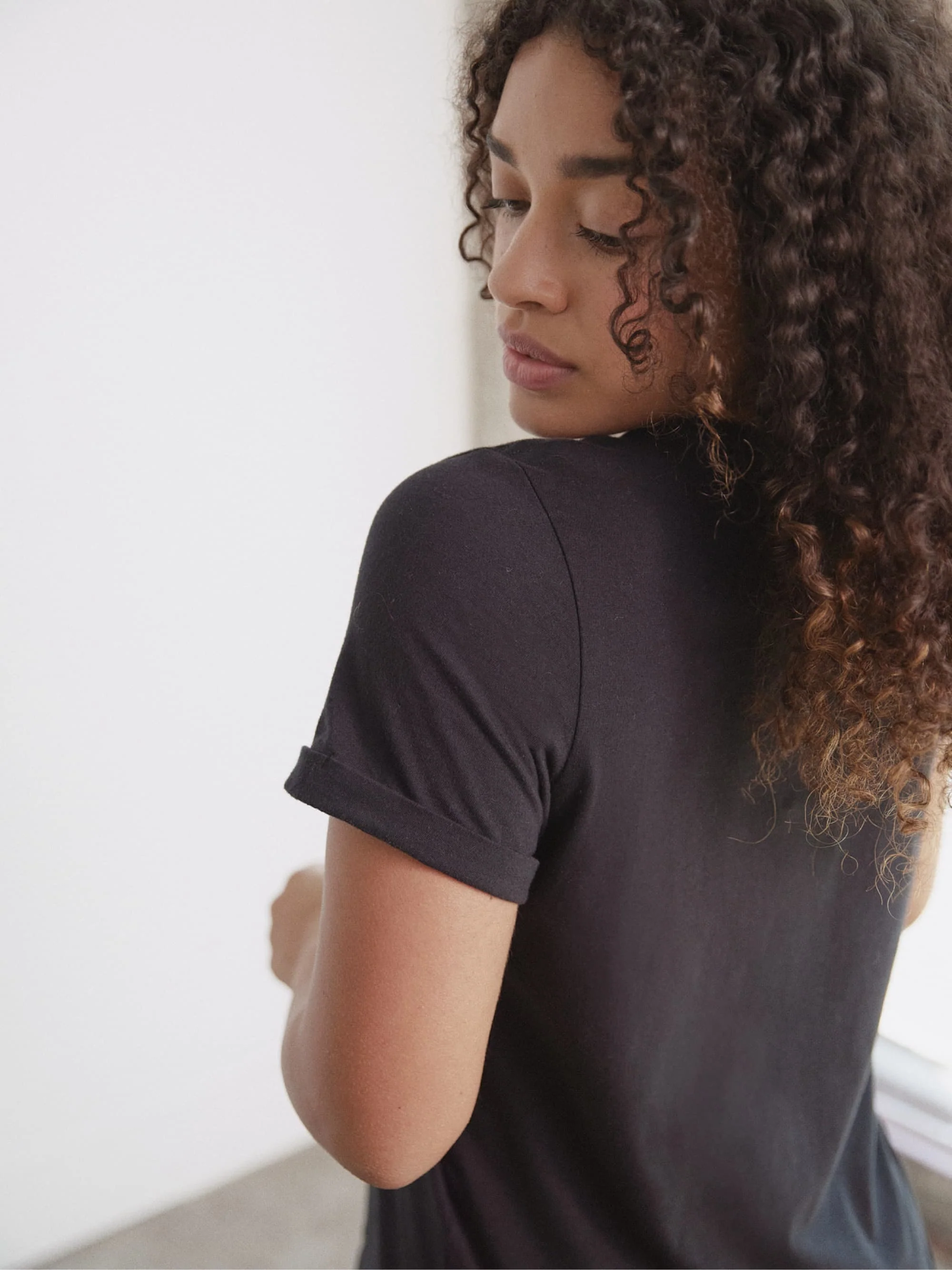 Organic Roll Cuff Tee - Image 11