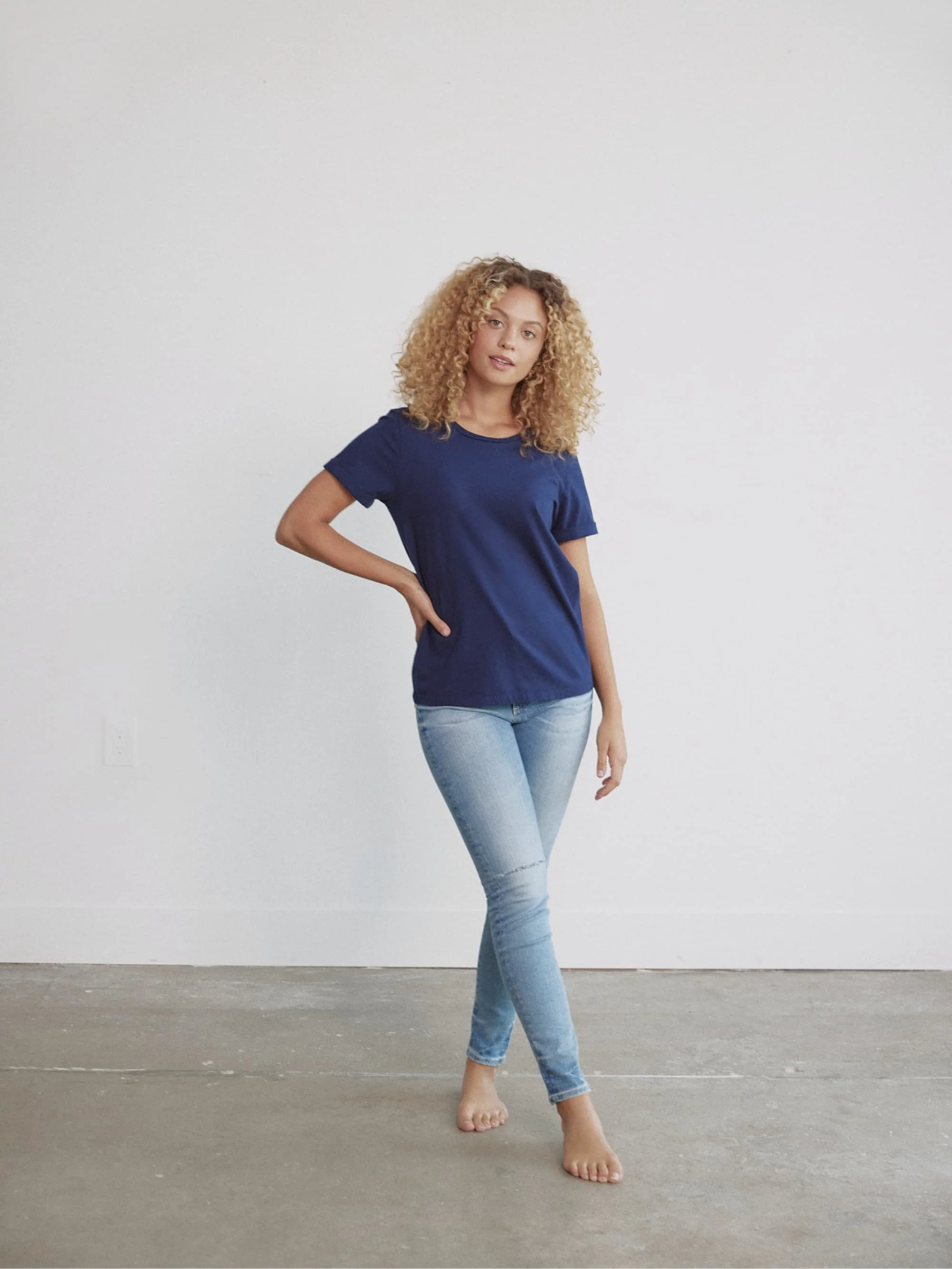 Organic Roll Cuff Tee - Image 13