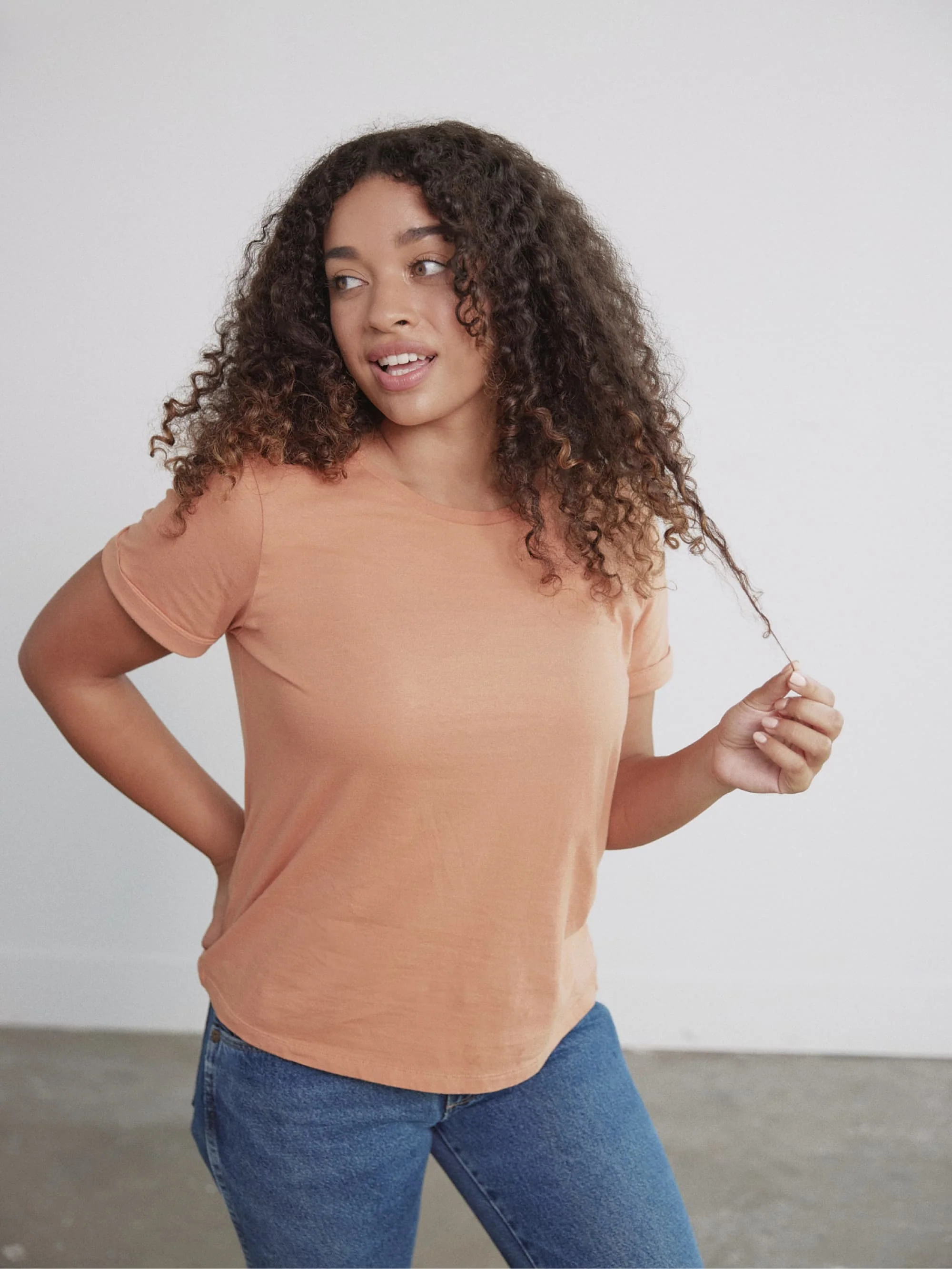 Organic Roll Cuff Tee - Image 31