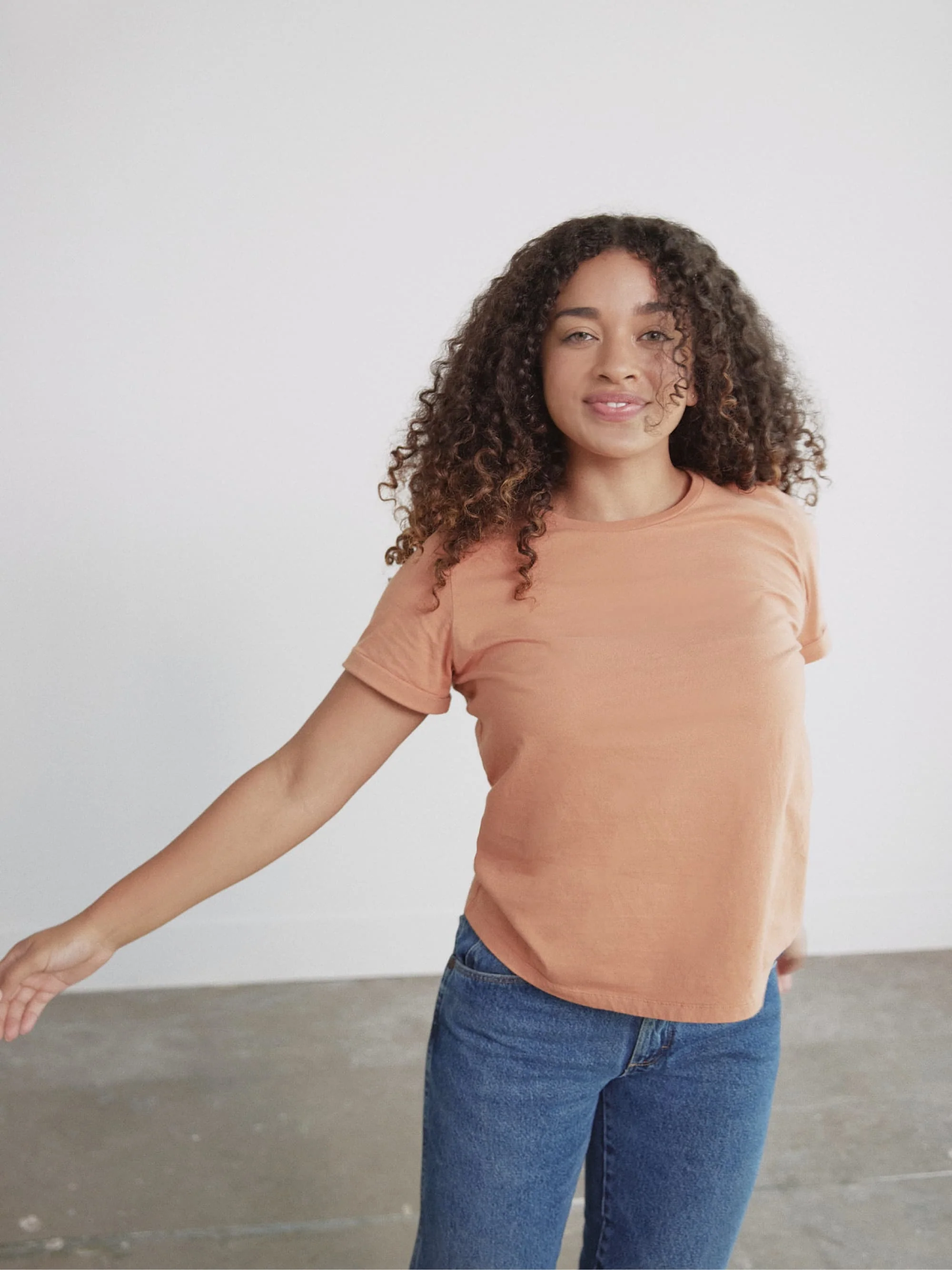 Organic Roll Cuff Tee - Image 33