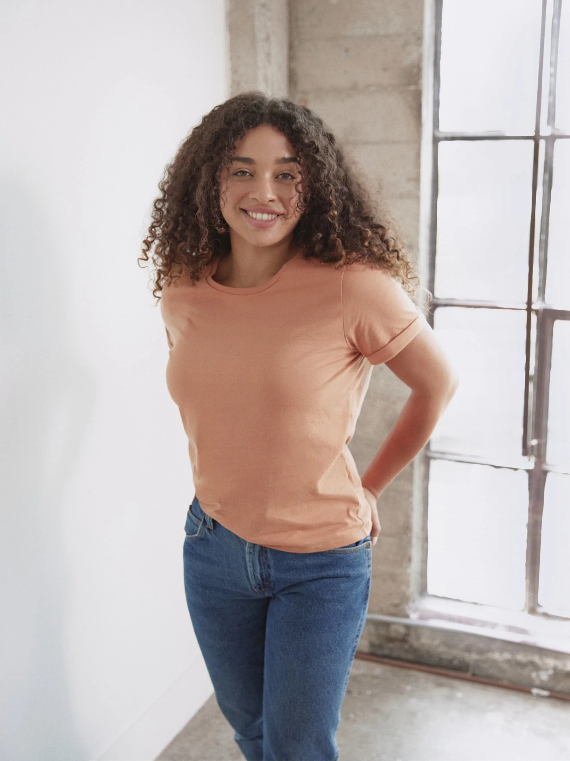 Organic Roll Cuff Tee - Image 36