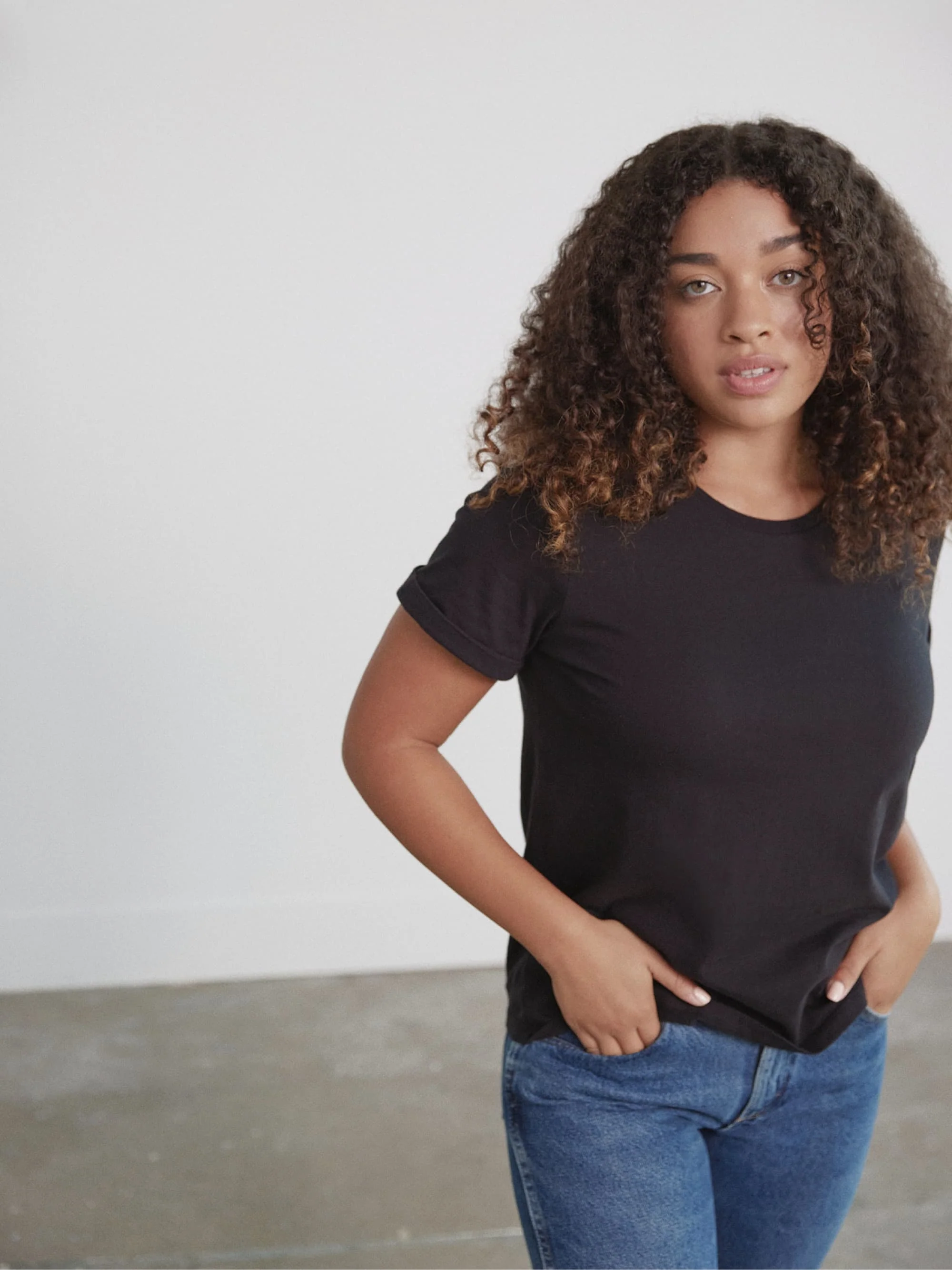 Organic Roll Cuff Tee - Image 8