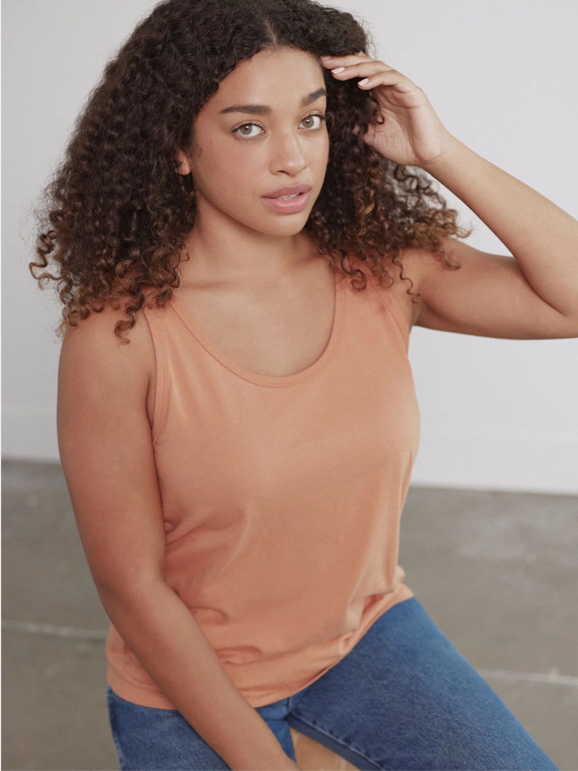 Organic Cotton Scoop Neck Tank Top - Image 17