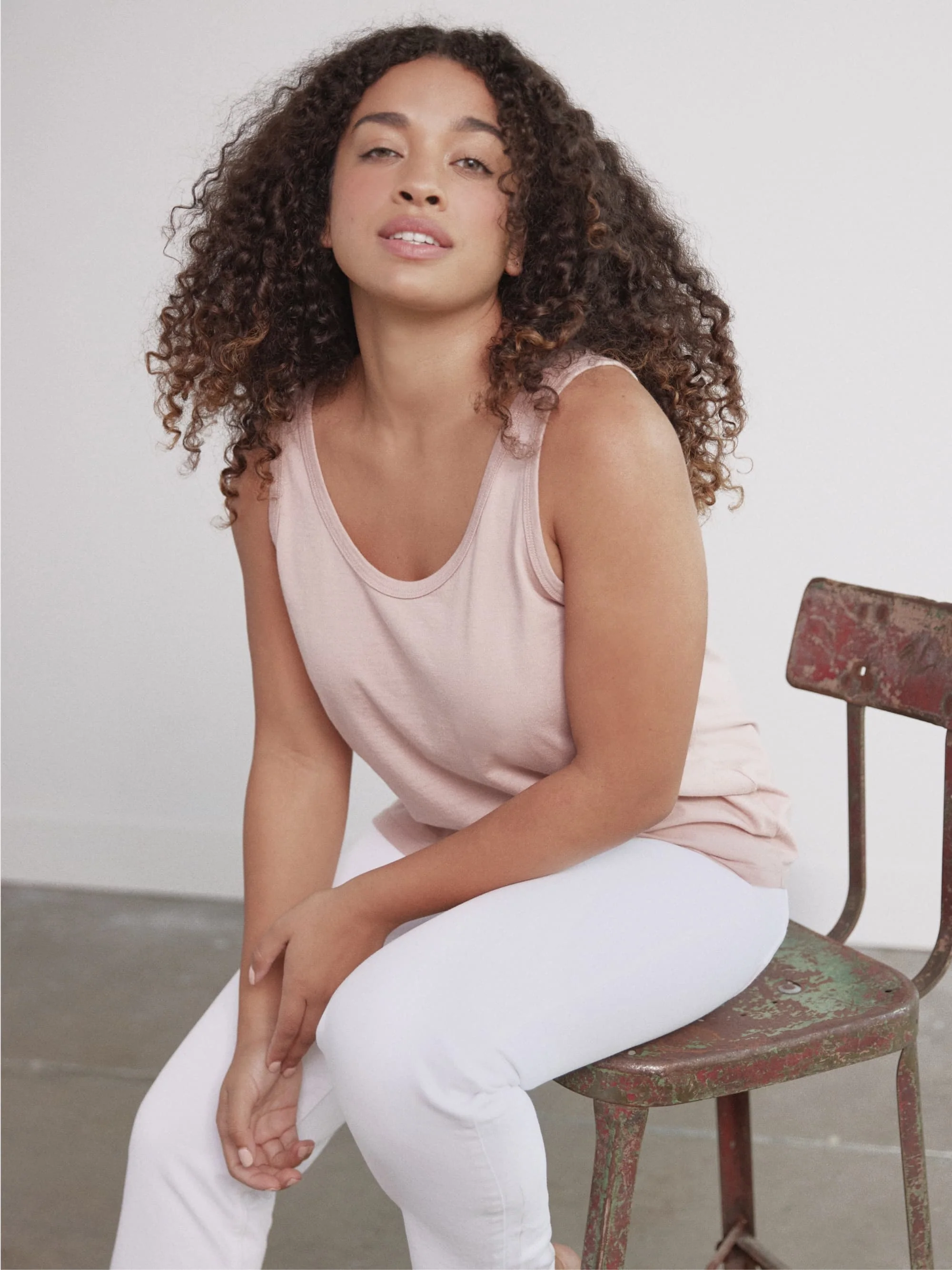 Organic Cotton Scoop Neck Tank Top - Image 3