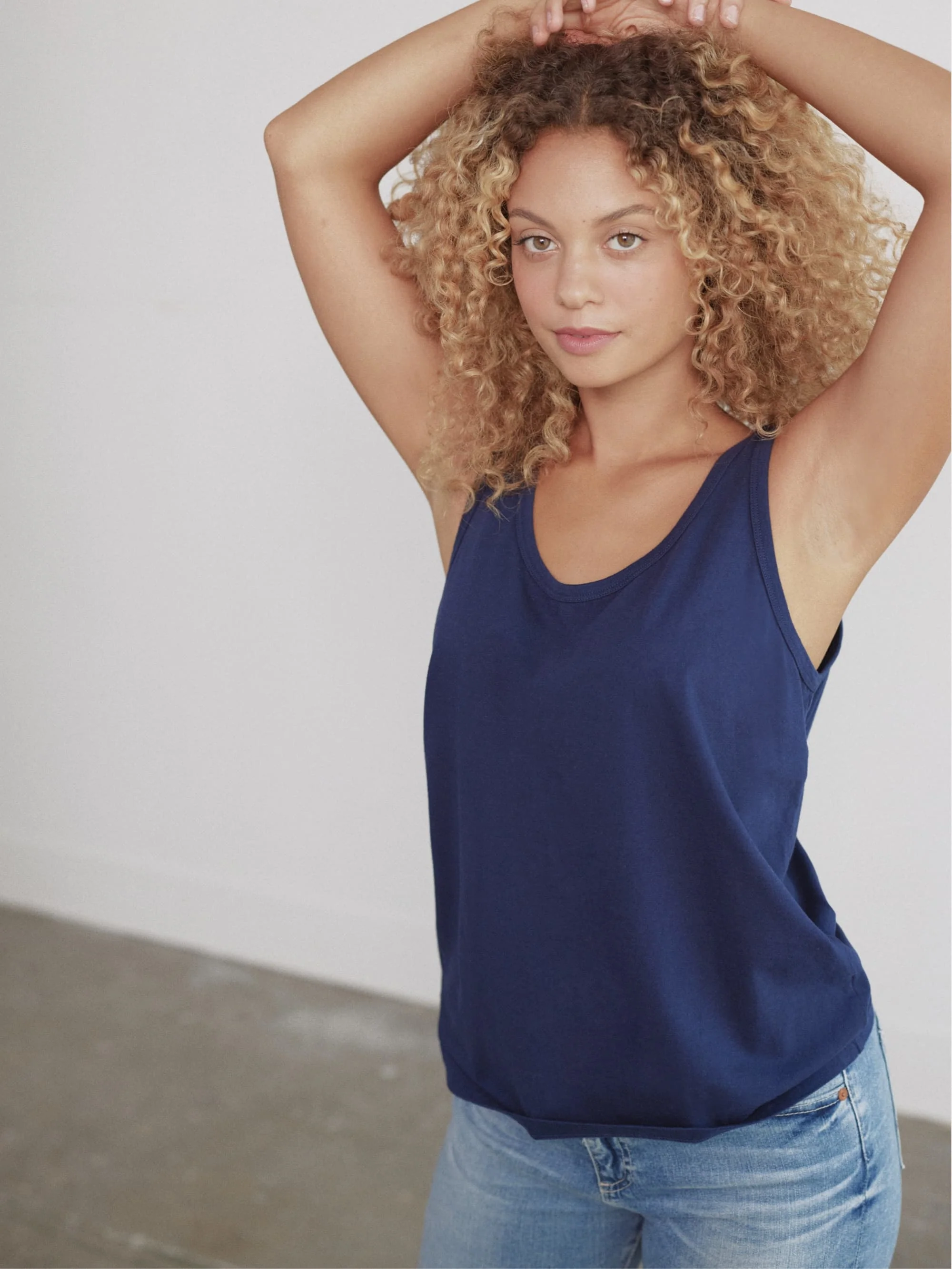 Organic Cotton Scoop Neck Tank Top - Image 33
